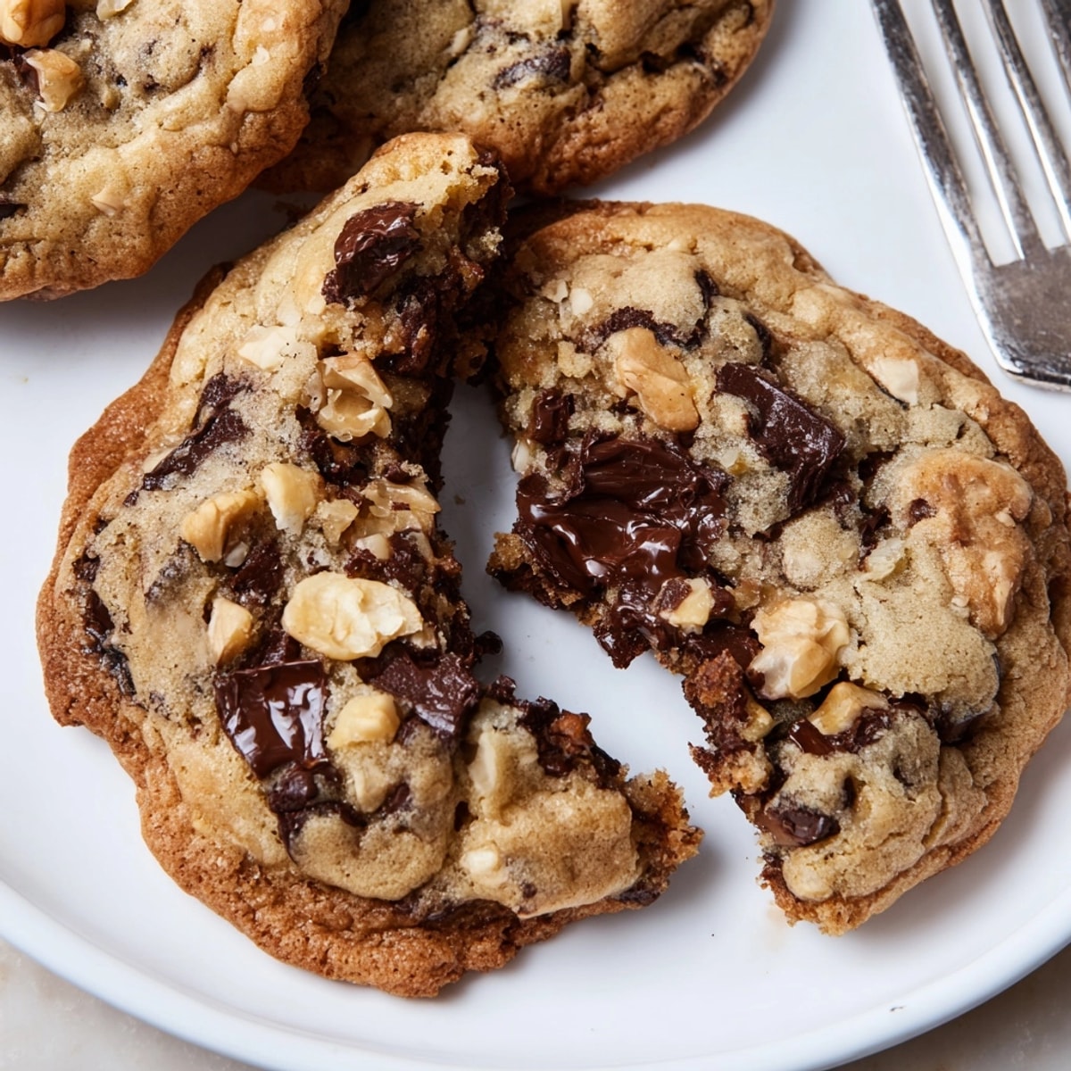 Warm, chewy Thick Bakery-Style Cookies cooling on a wire rack, ready to be devoured.