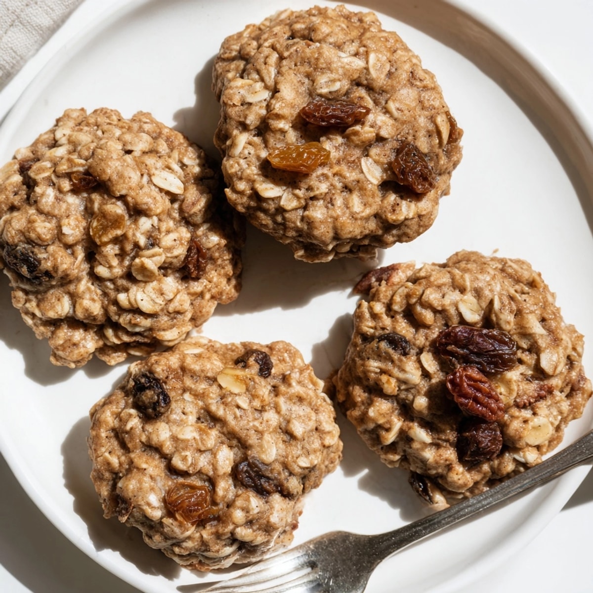 Plate of homemade Cinnamon Oatmeal Cookies, ready to serve, filling the kitchen with aroma.