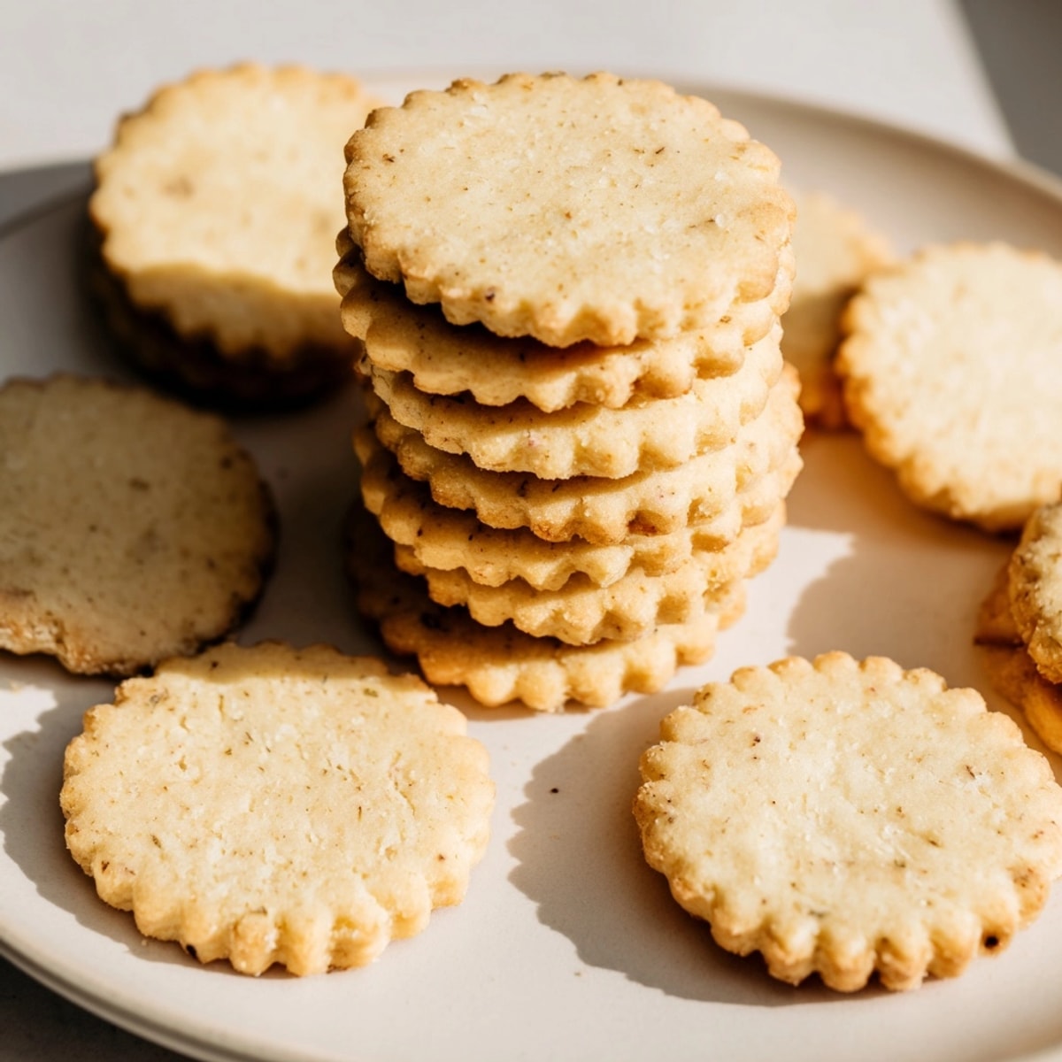 Buttery, soft Vanilla Bean Sugar Cookies dough, rolled and cut into festive holiday shapes.