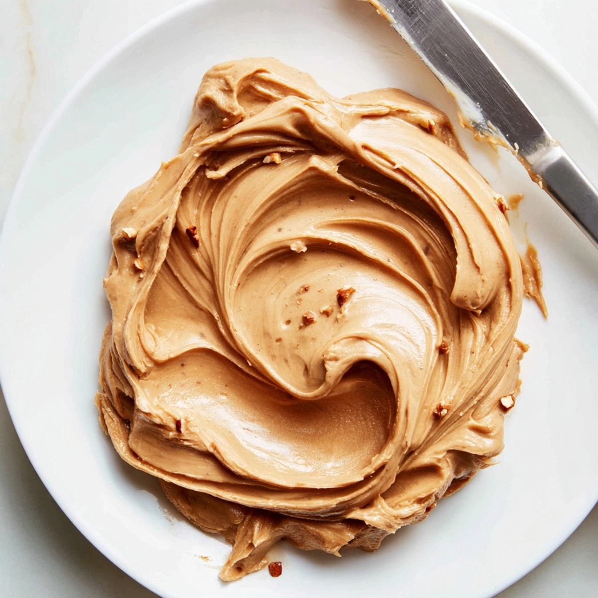 Creamy, homemade vegan peanut butter glistening in a glass jar, ready for sandwiches.