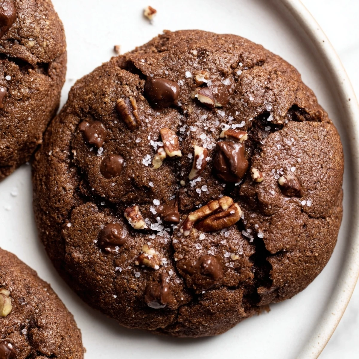 Rich chocolate aroma wafts from a batch of Holiday Glow Mocha Whisper Keto Cookies perfect for gifting.