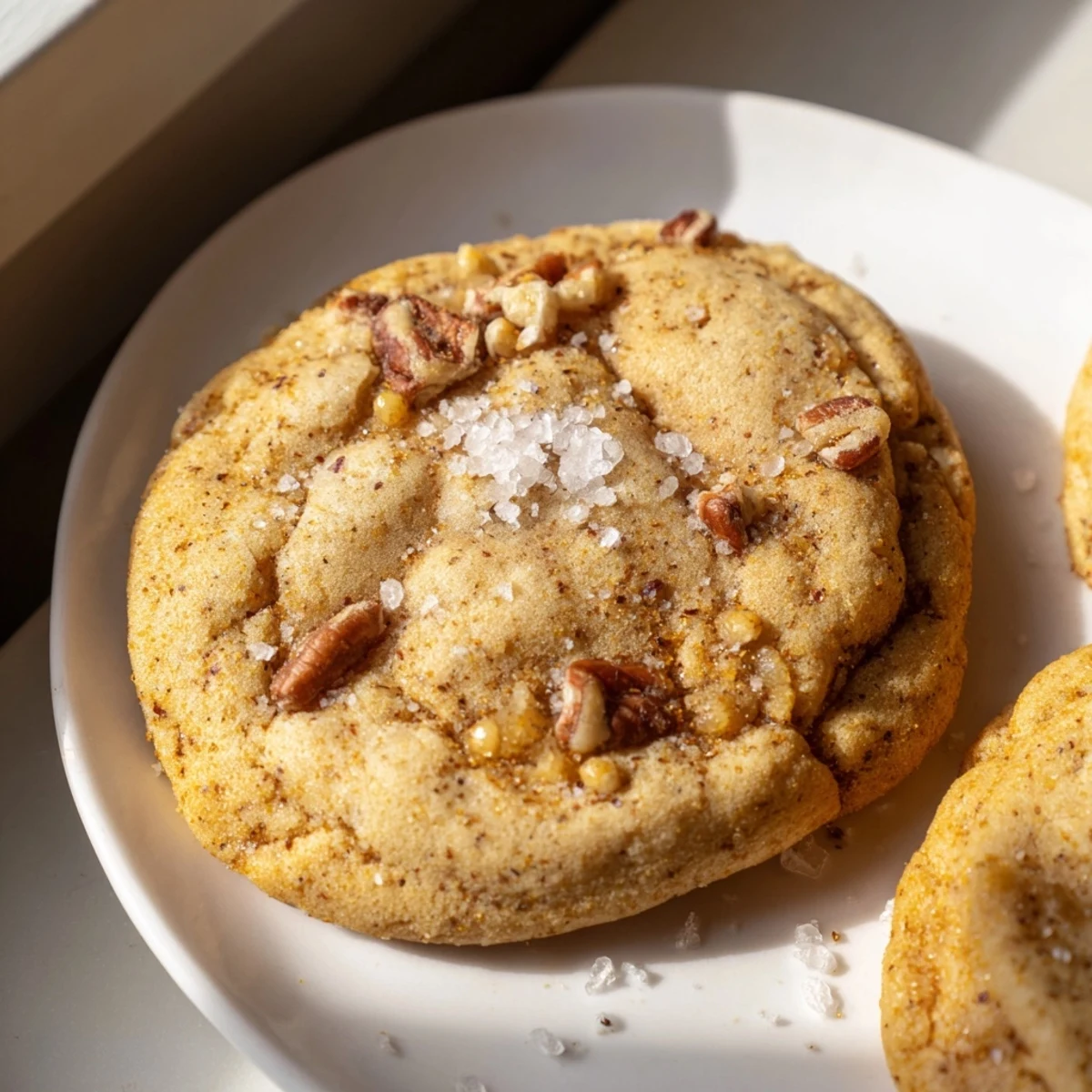 Warm and spiced, enjoy these perfect keto-friendly January Bliss Maple Dream Keto Cookies with a cup of tea.