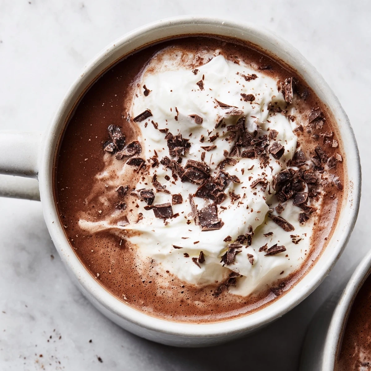 Enjoy a rich, dark Cozy Evening Cocoa Burst, a creamy hot chocolate for cold nights.