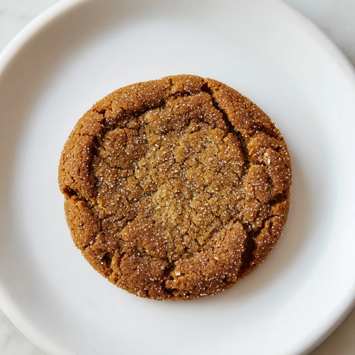 Soft and chewy: a plate full of perfectly sugared Fireplace Treat Ginger Spice Vegan Cookies, ideal for sharing.