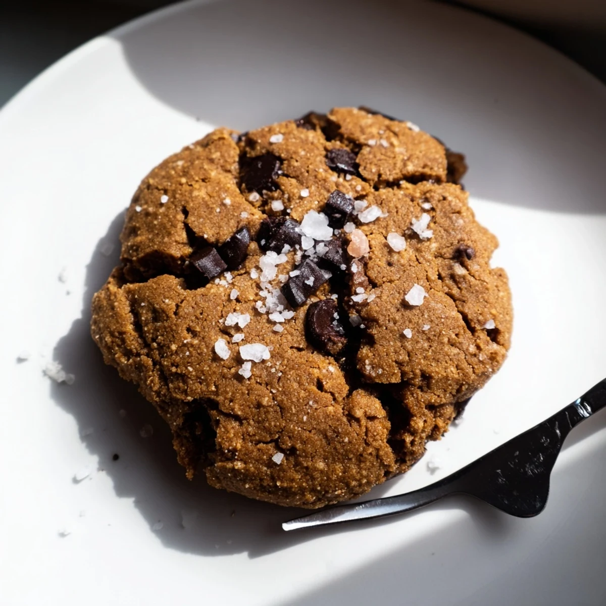 Close-up of golden-brown Snowy Day Mocha Whisper Vegan Cookies, perfect with a warm mug on a cold day.