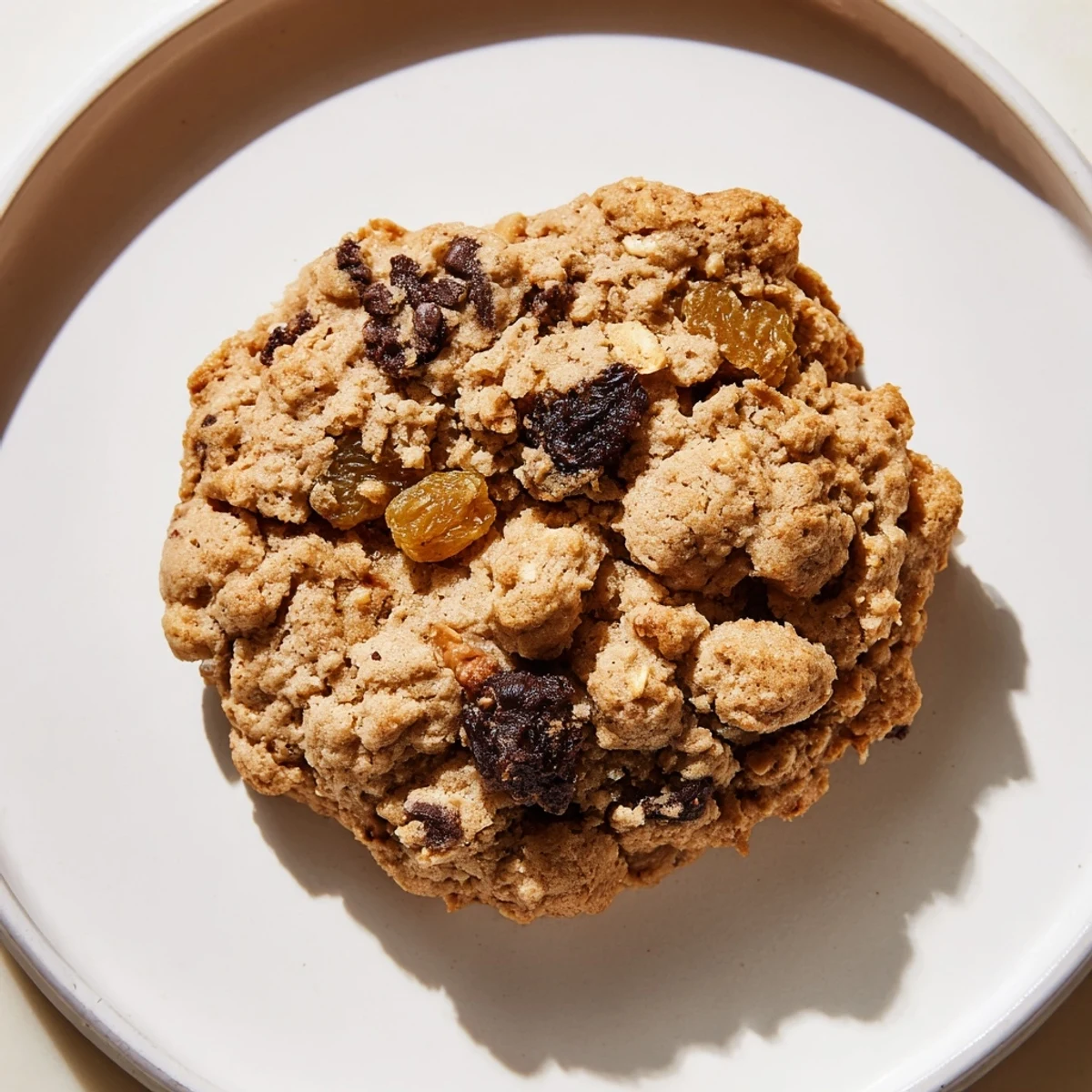 Steaming January Bliss Cocoa Burst Oatmeal Raisin, perfect for a cozy, delicious and warm breakfast treat.
