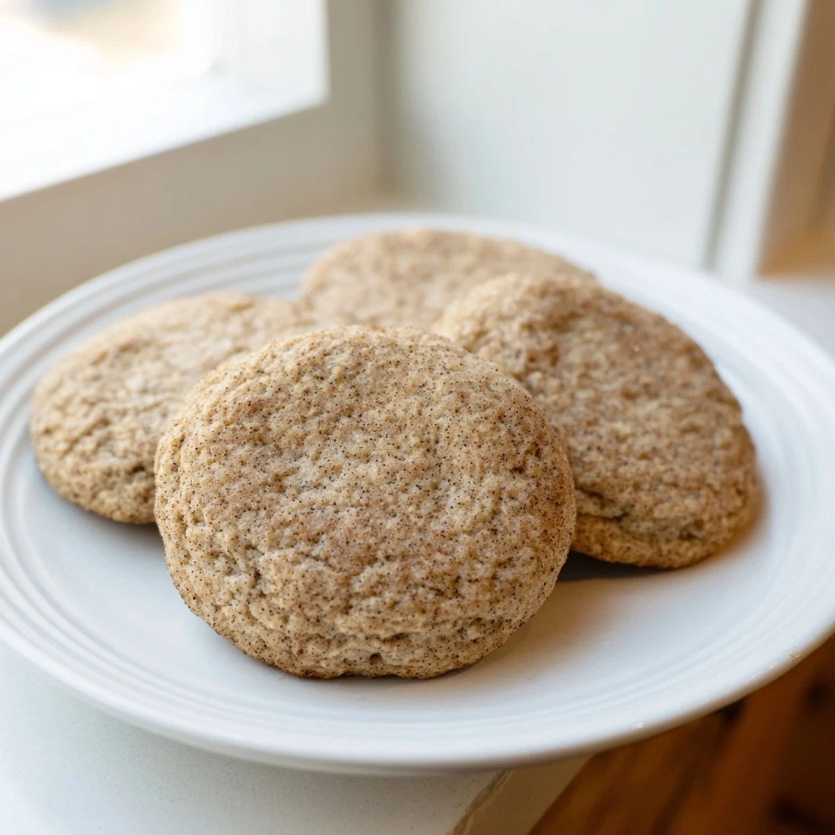 Freshly baked Holiday Glow Cinnamon Drift Keto Cookies, showcasing a delightful cinnamon scent and texture.