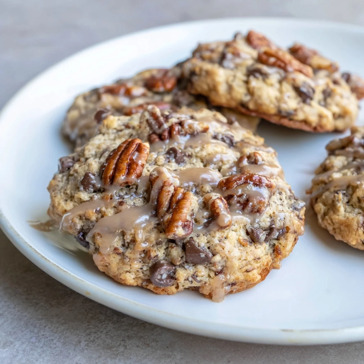 Freshly baked Fireplace Treat Maple Dream Keto Cookies with optional chocolate chips, a delicious treat.