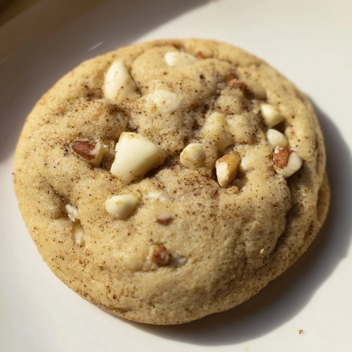 Soft, golden Winter Warmth Vanilla Cloud Vegan Cookies, perfect for a warming winter dessert with chai.