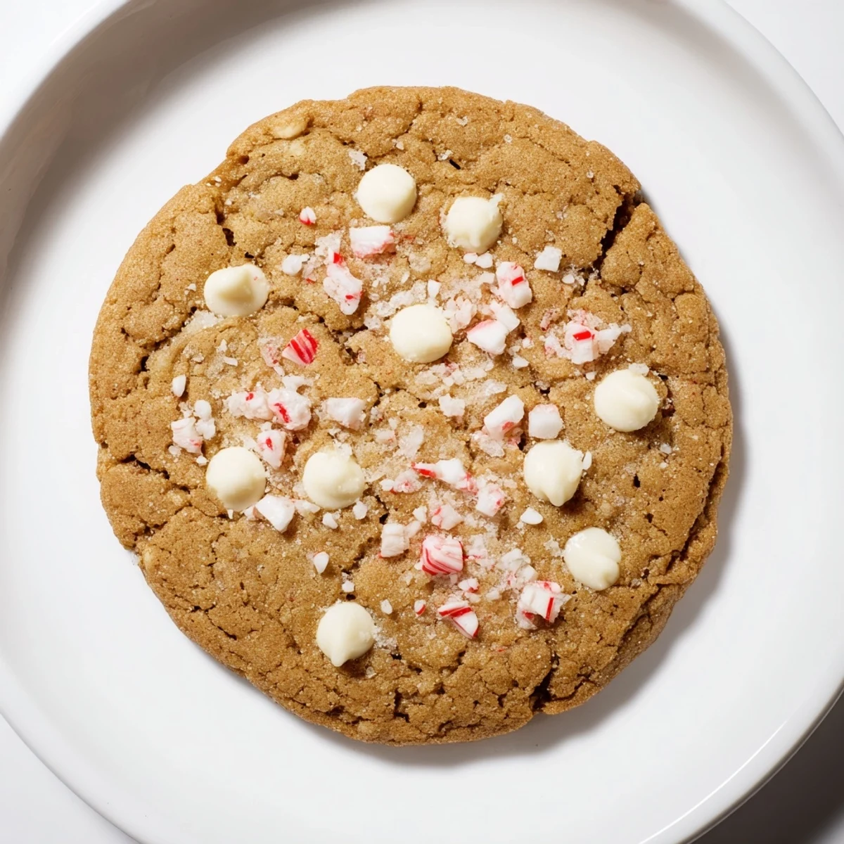 Freshly baked Snowy Day Peppermint Twist Vegan Cookies, ready for dunking in warm vegan cocoa.