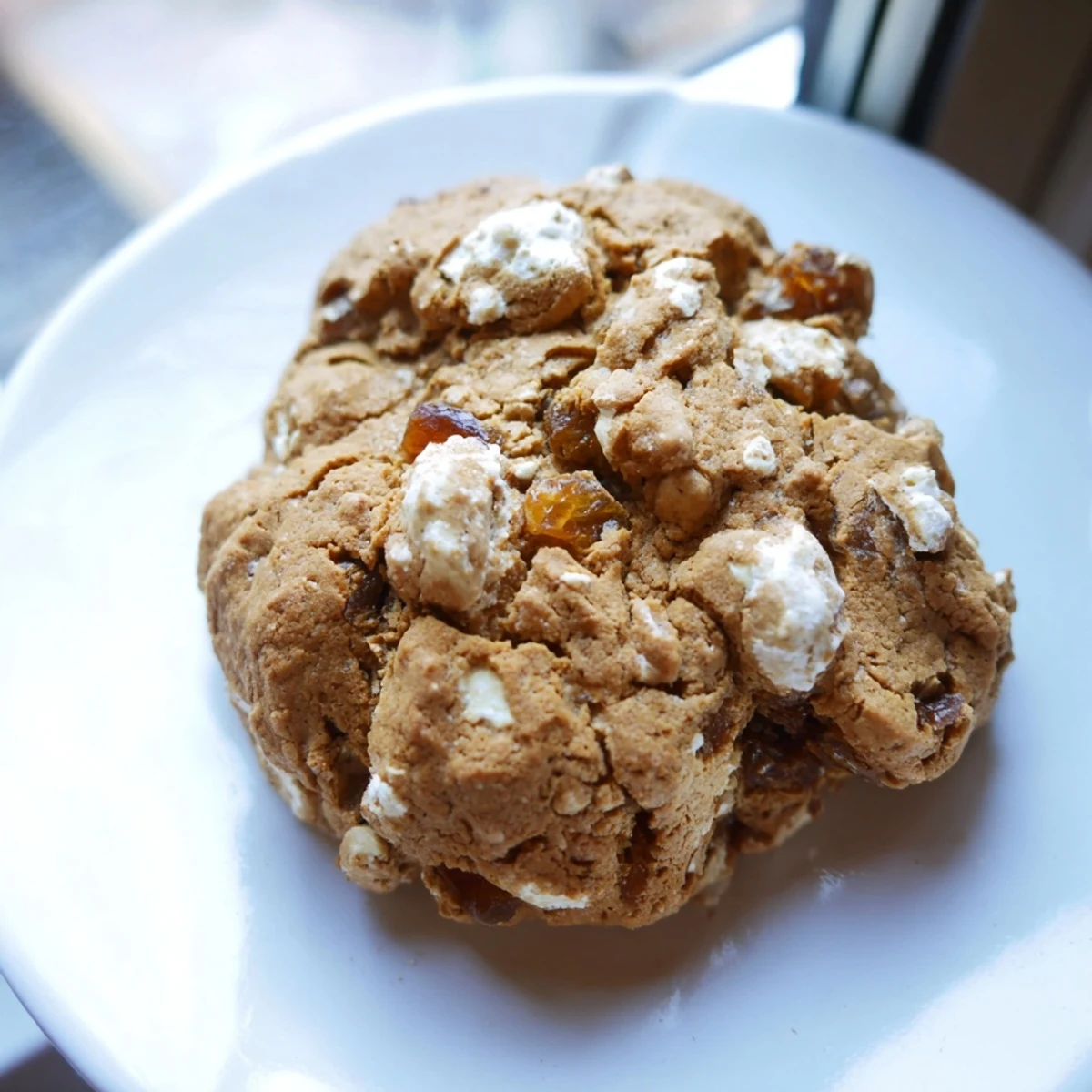 Warm January Bliss Ginger Spice Oatmeal Raisin cookies fresh from the oven, ready to enjoy.