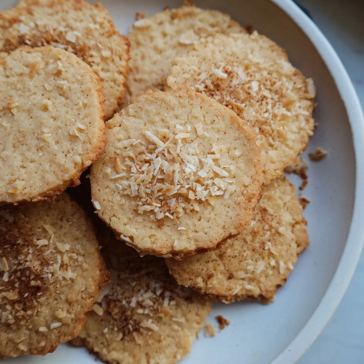 Imagine fluffy vanilla Fireplace Treat Vanilla Cloud Keto Cookies dusted with sweetener for a sweet delight.