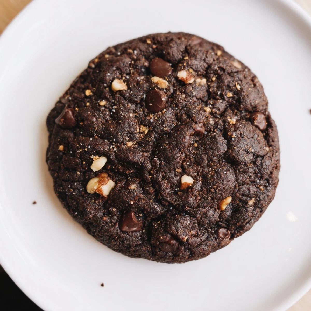 Golden-brown Winter Warmth Mocha Whisper Vegan Cookies, studded with chocolate chips, ready to cool on a rack.