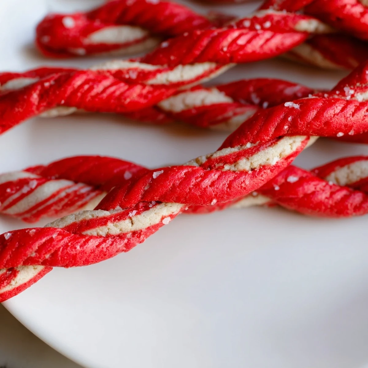 Warm, freshly baked Winter Market Peppermint Twist Keto Cookies swirled with red, smelling of delicious mint.