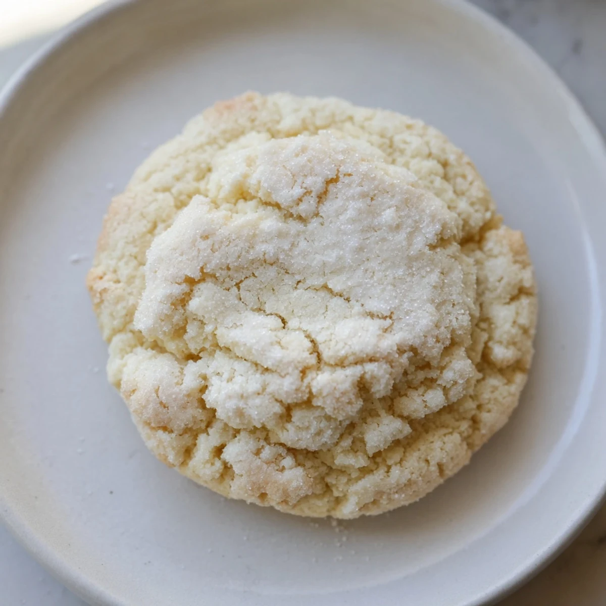 Fluffy, golden brown January Bliss Vanilla Cloud Keto Cookies, a comforting low-carb dessert option.