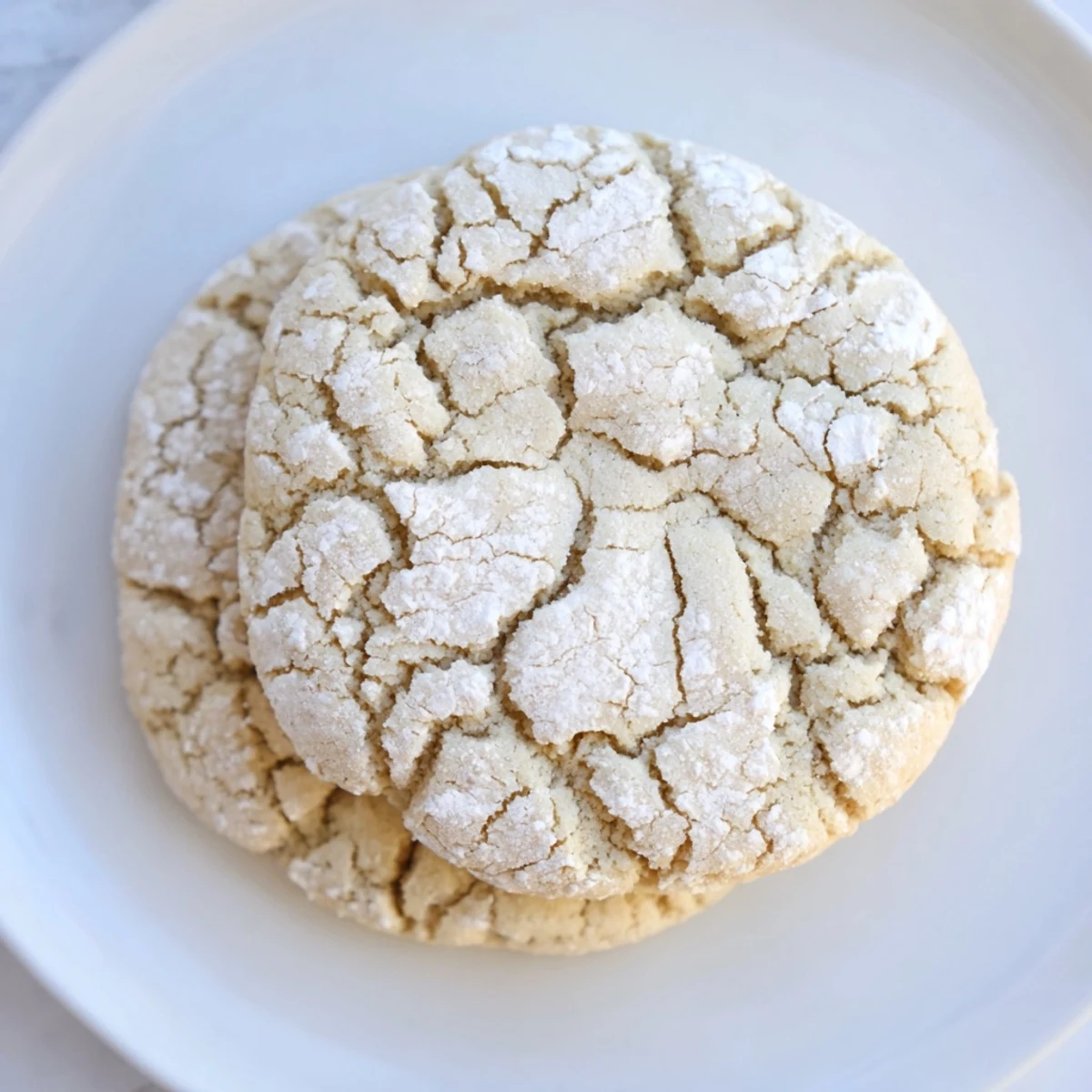 Freshly baked January Bliss Vanilla Cloud Keto Cookies, showcasing a perfect balance of sweetness and vanilla.