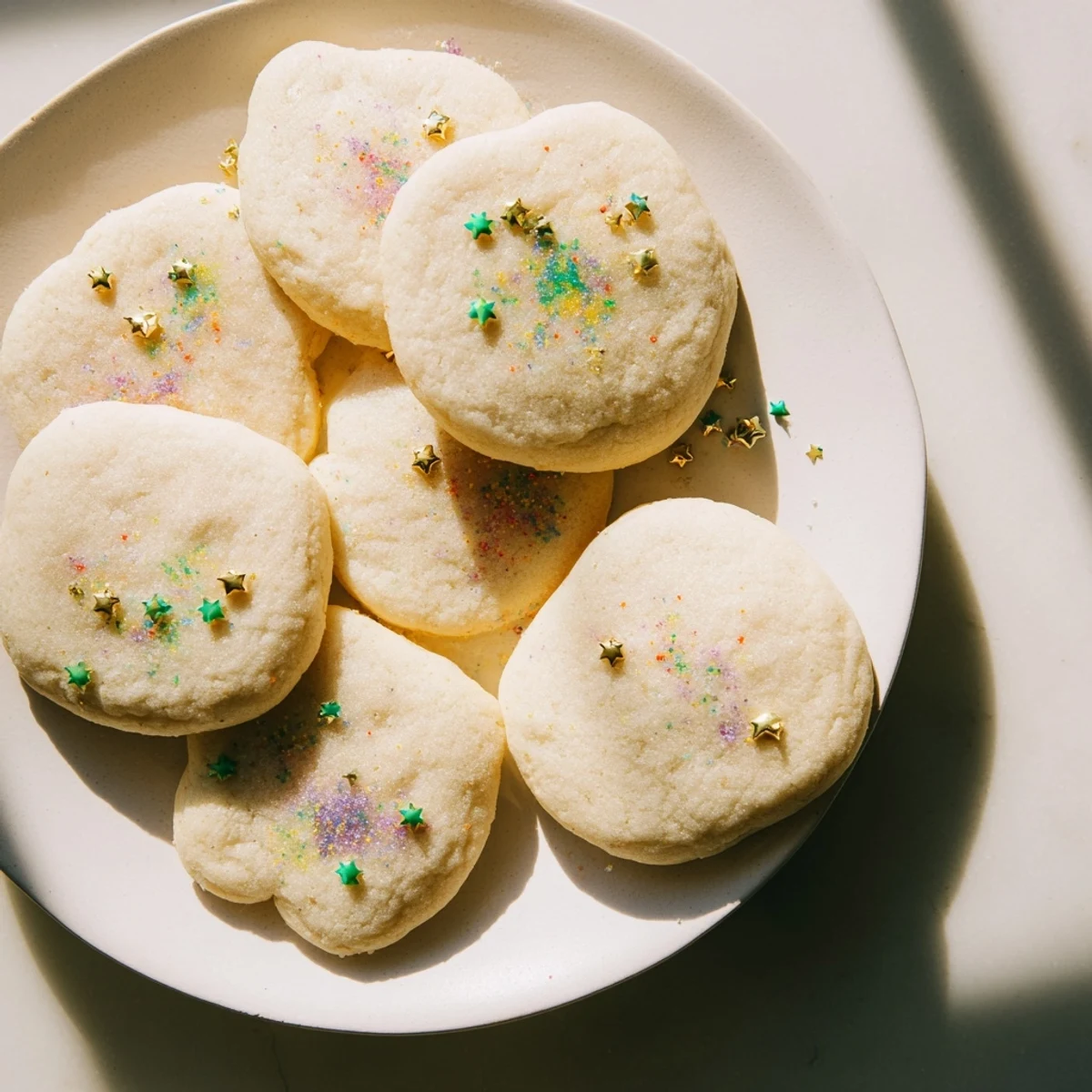 New Year Vanilla Cloud Cookies
