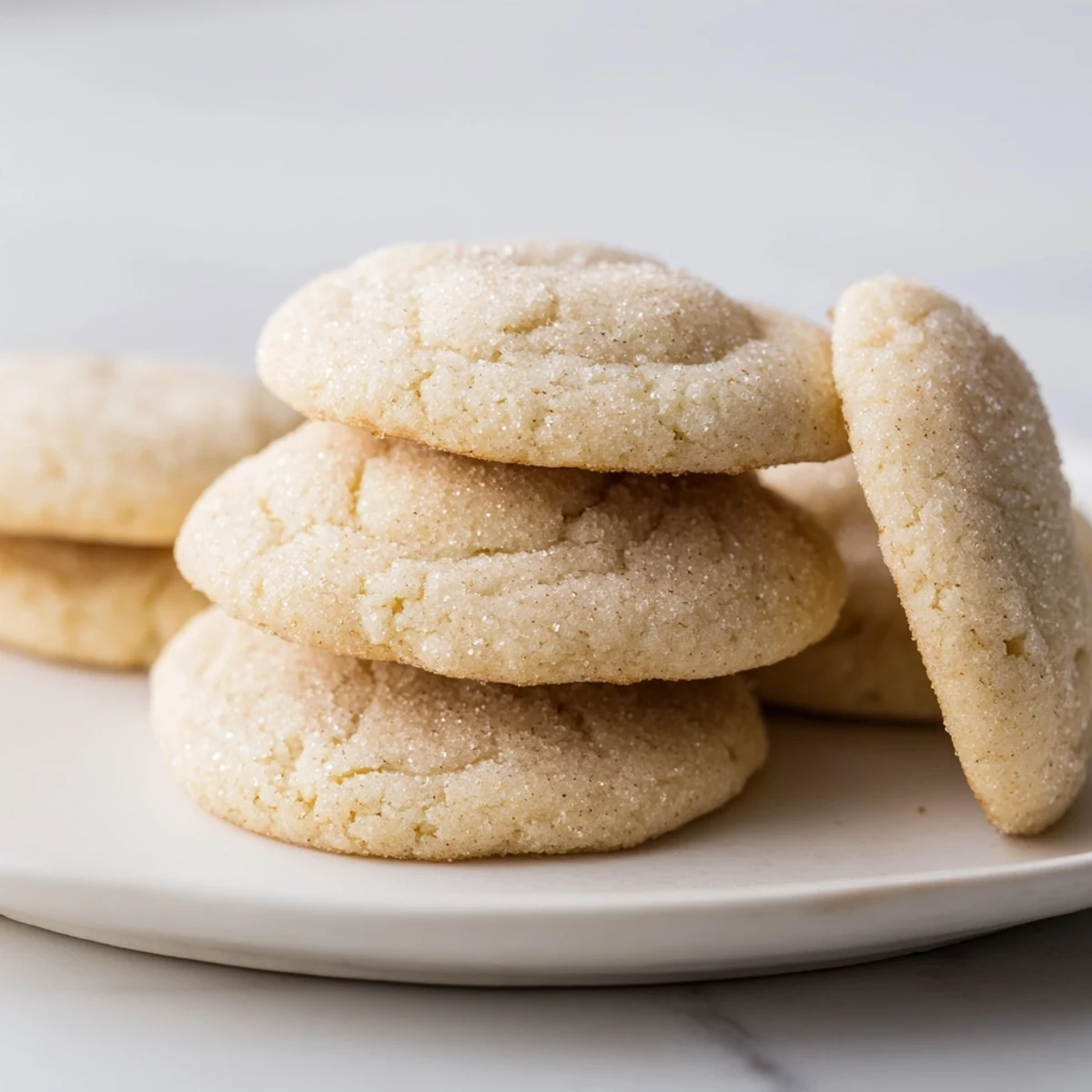 Golden-edged Winter Market Vanilla Cloud Sugar Cookies, soft and ready to be decorated for a festive treat.