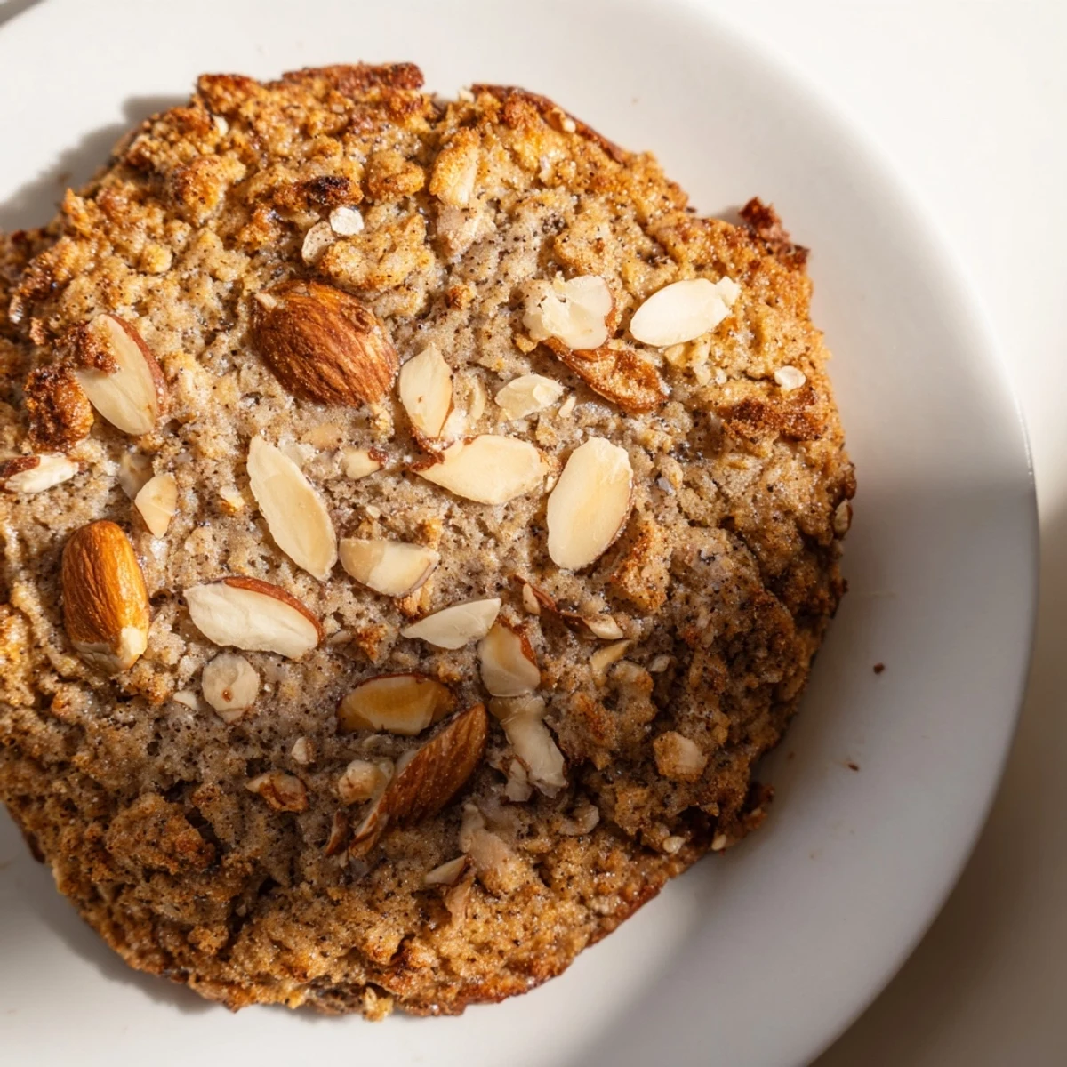Golden-brown Winter Spice Toasted Almond Keto Cookies, offering a warm spiced aroma, ready to enjoy.