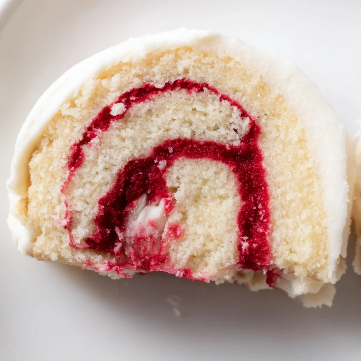 Homemade Frosted Delight Cranberry Swirl Sugar Cookies stacked high with powdered sugar.