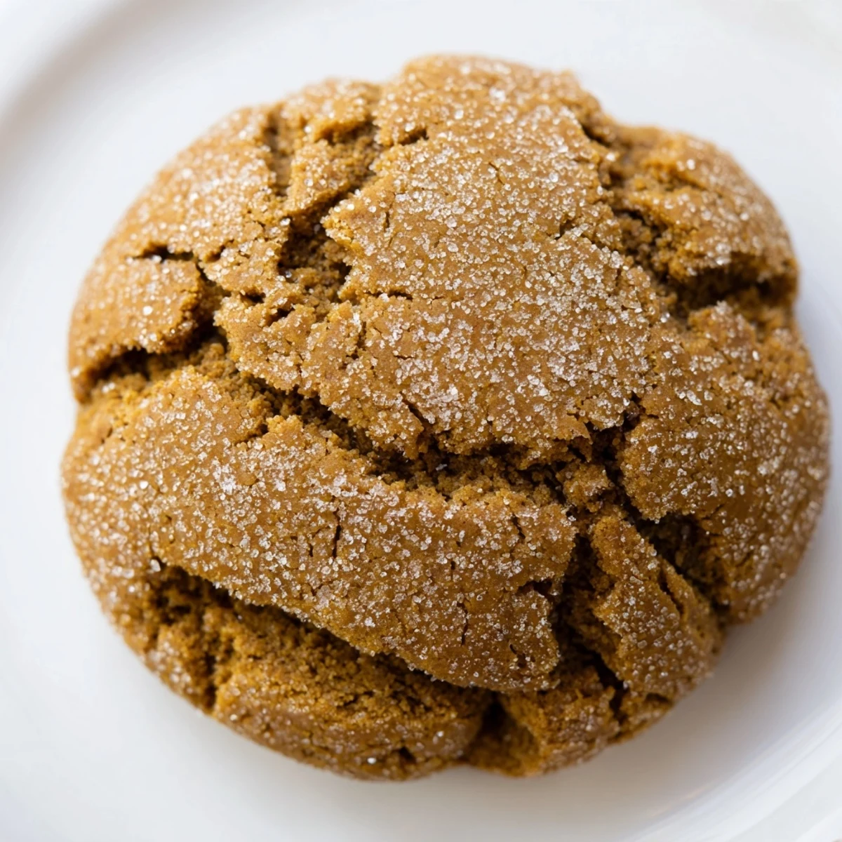 Plate of Winter Warmth Ginger Spice Vegan Cookies with gooey centers, molasses aroma, and a cozy winter vibe.