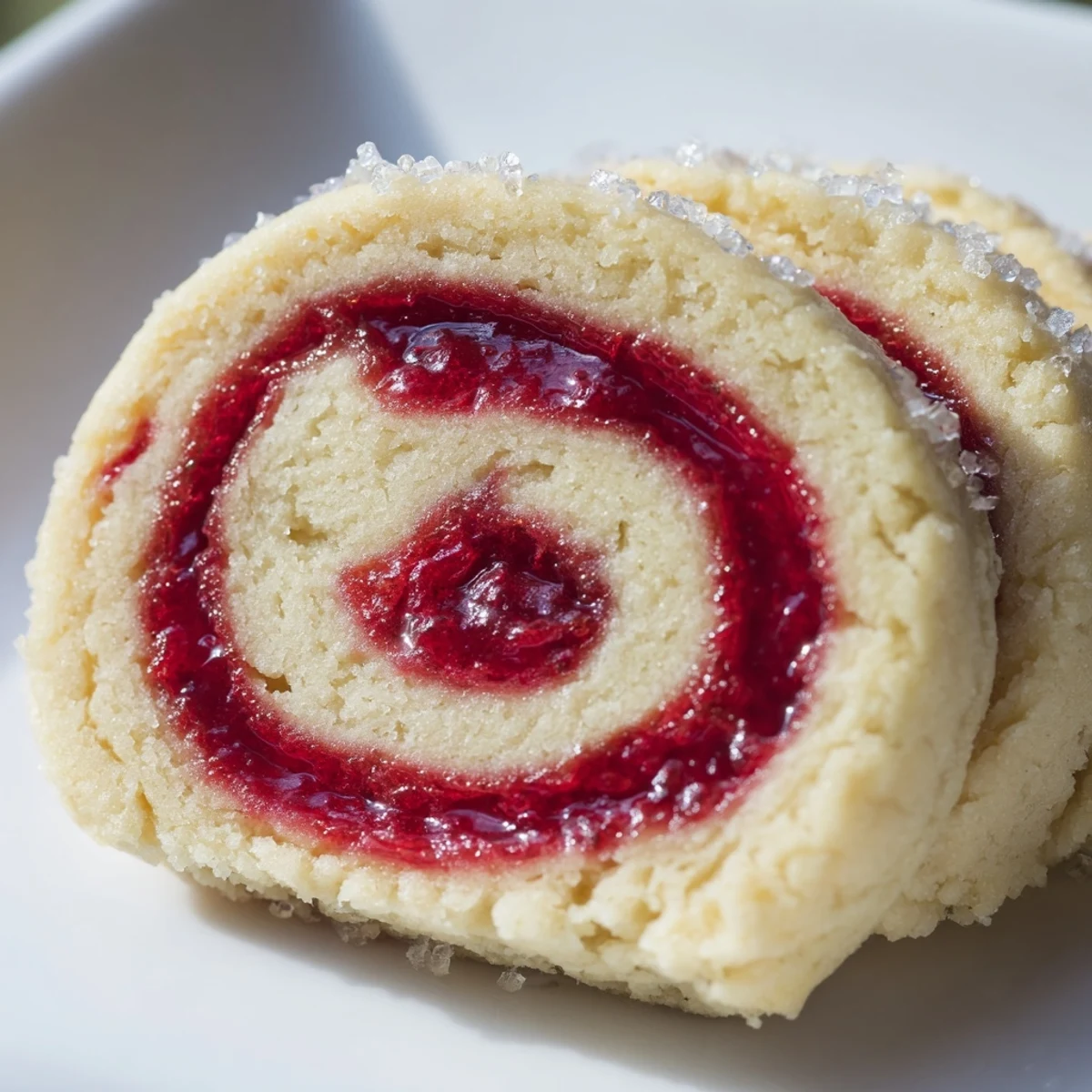 Vibrant New Year Celebration Cranberry Swirl Sugar Cookies arranged beautifully for a festive dessert spread.