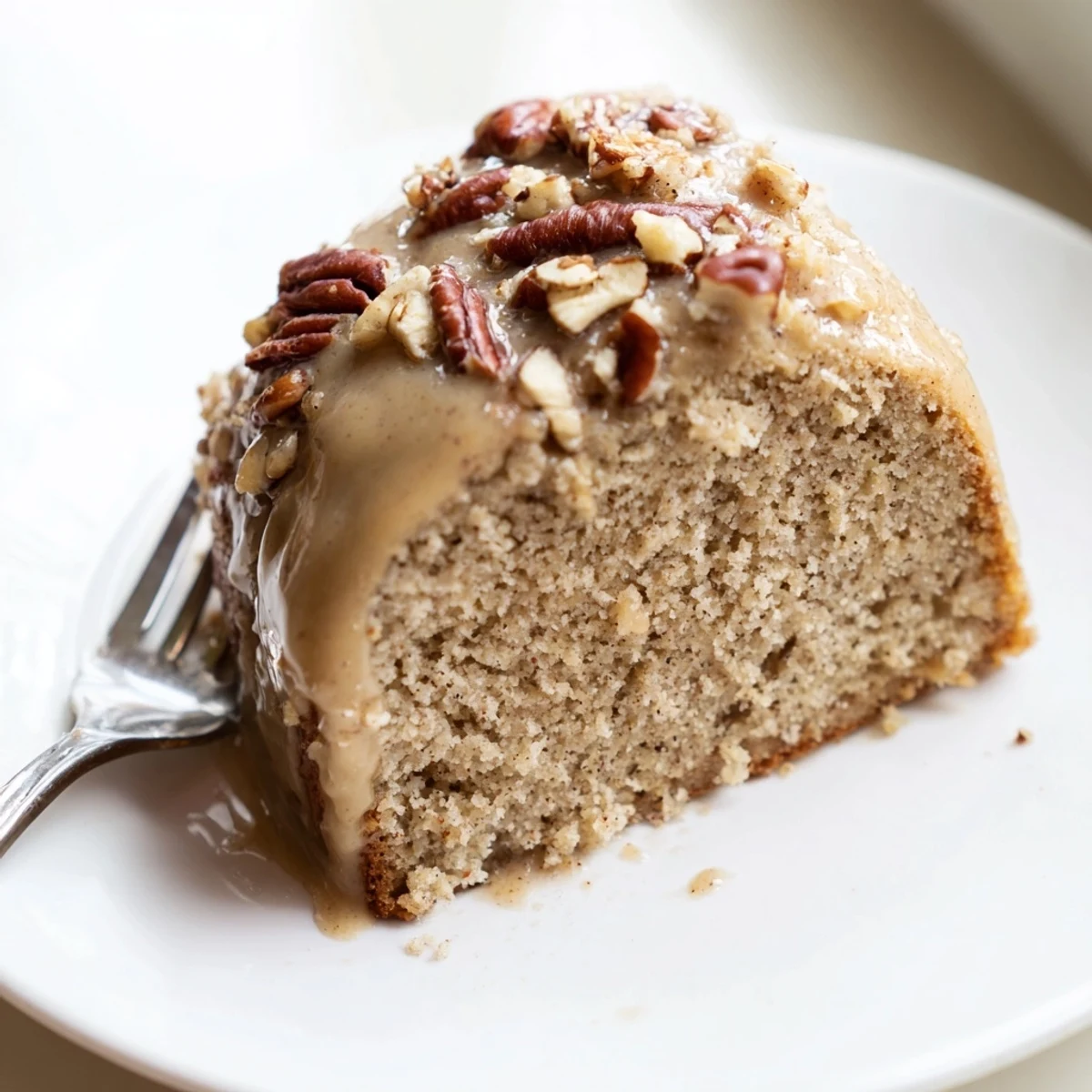 Gluten-free Winter Spice Maple Dream cooling on a wire rack, featuring a golden-brown crumb and aromatic cinnamon and nutmeg spices.