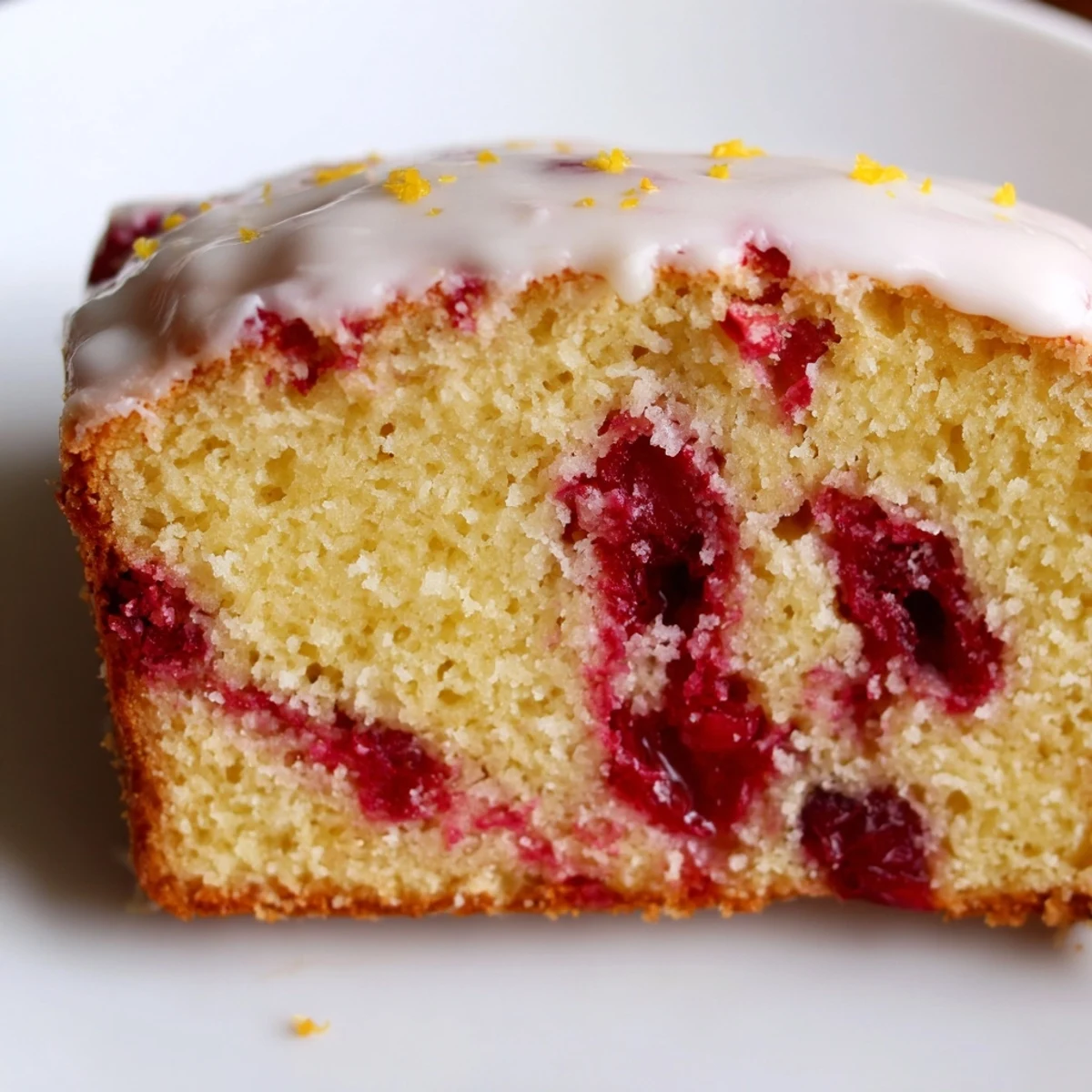 Fresh cranberries and orange zest surround a loaf of January Bliss Cranberry Swirl, emphasizing the gluten-free dessert's tangy ingredients.