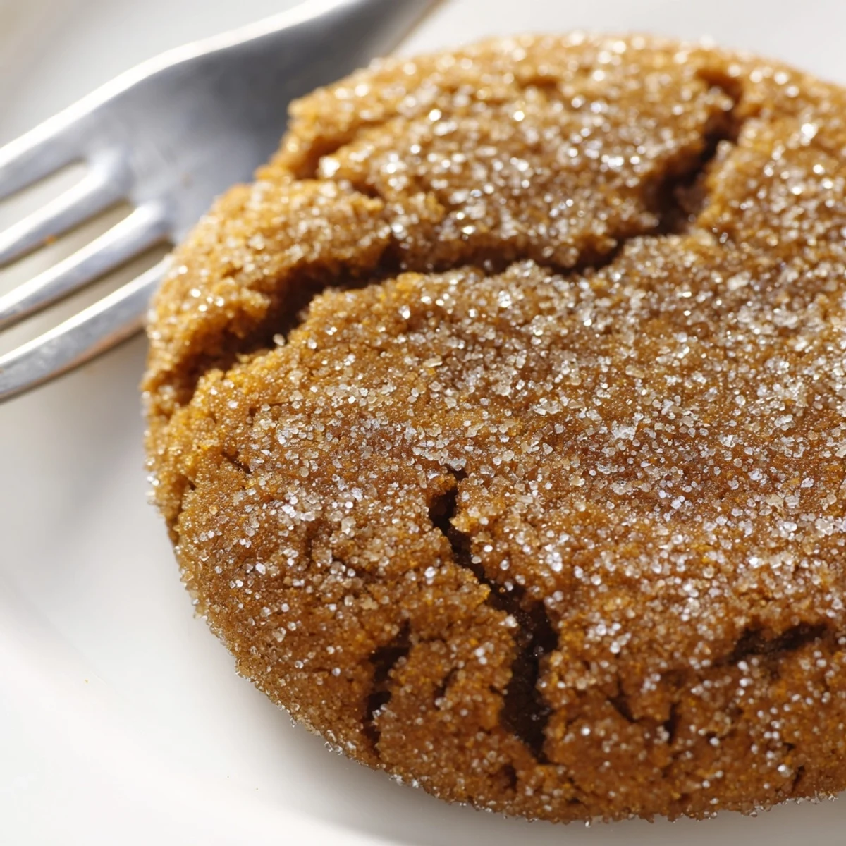 A festive platter of Fireplace Treat Ginger Spice Sugar Cookies dusted with sparkling sugar, served beside a steaming mug