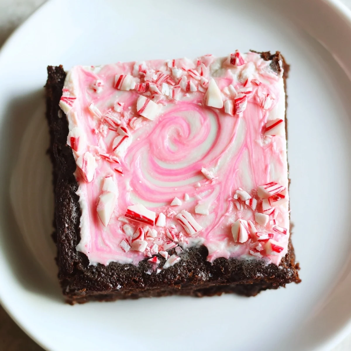 Festive New Year Celebration Peppermint Twist gluten-free brownie bites arranged on a holiday platter for a party.