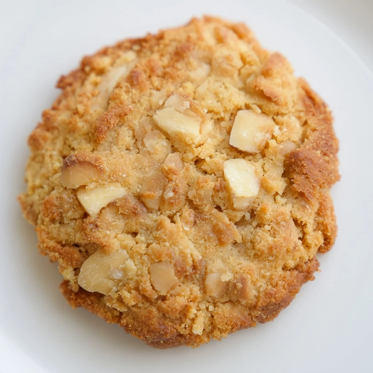 Freshly baked Winter Market Toasted Almond Keto Cookies are arranged on a cooling wire rack. Steam gently rises from these golden, crisp treats, perfect for pairing with a steaming cup of black coffee.