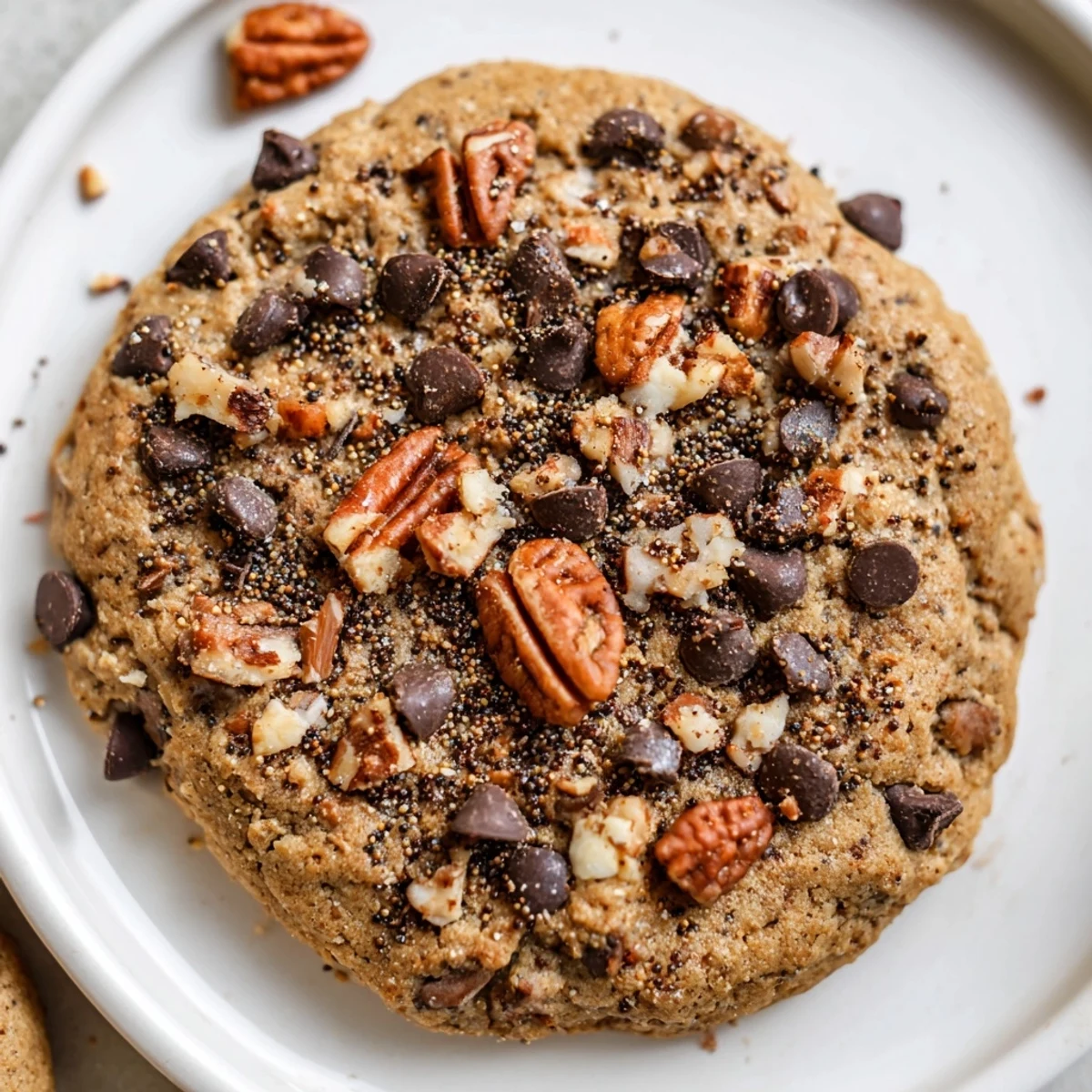 Freshly baked January Bliss Cinnamon Drift Vegan Cookies resting on a wire cooling rack, showing soft edges and a warm, spiced aroma.