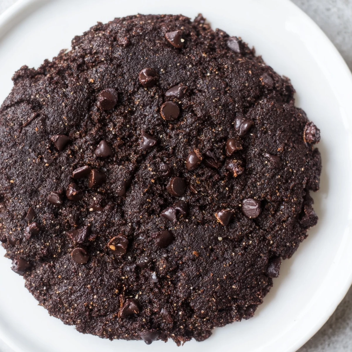 Stacked New Year Celebration Mocha Whisper Keto Cookies on a wire rack, showcasing their deep cocoa color, cracked tops, and melty sugar-free dark chocolate chips.