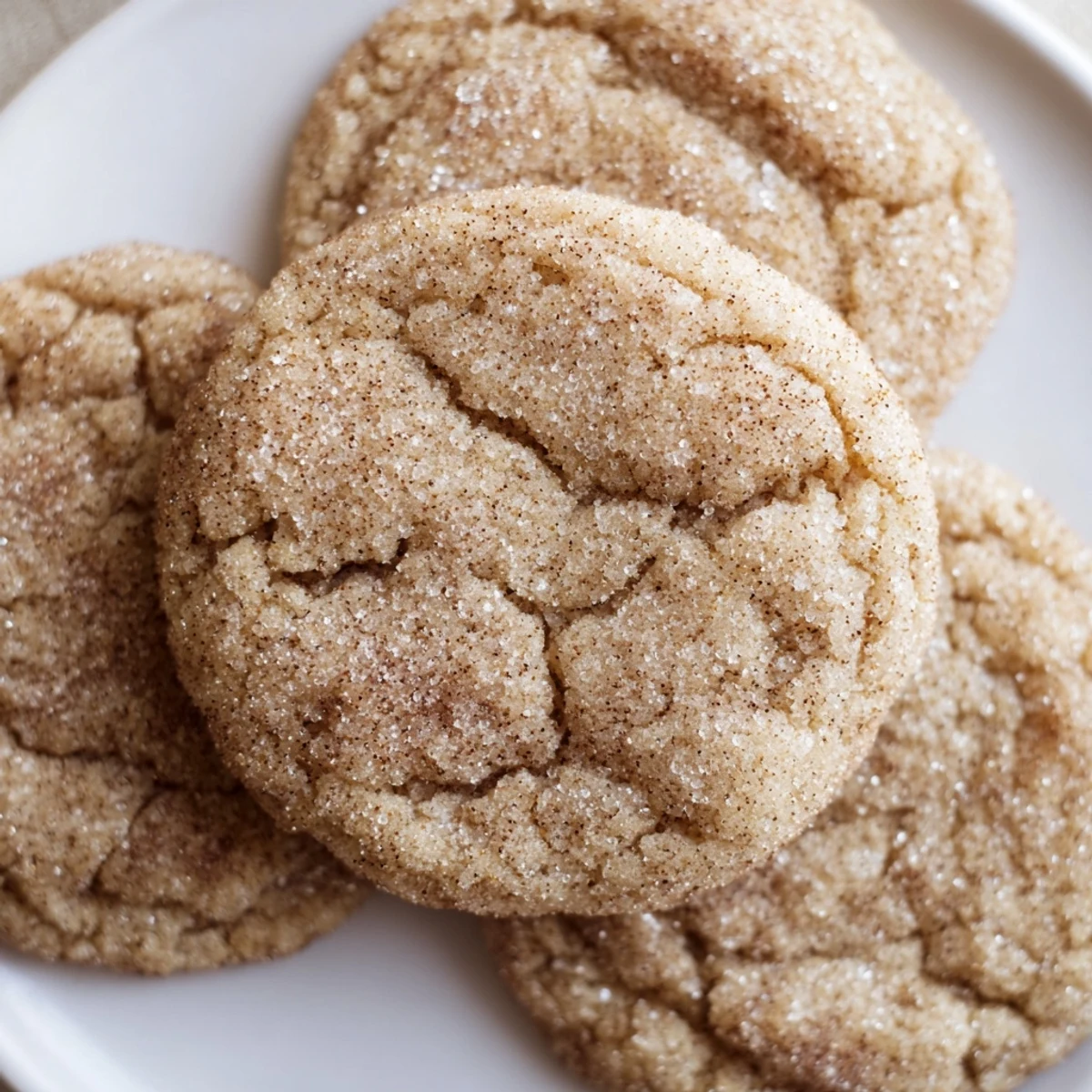 Close-up of Snowy Day Ginger Spice Sugar Cookies revealing soft, chewy texture and warm spice aromas on a baking sheet.