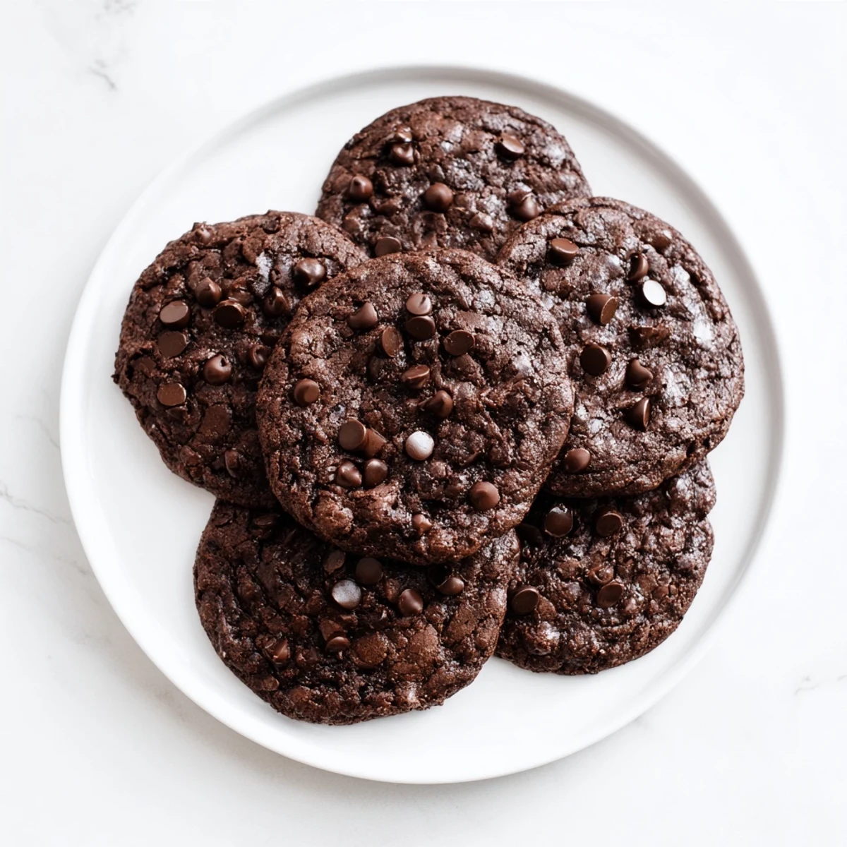 Cocoa and espresso powder create rich, dark cookies in this New Year Celebration Mocha Whisper Chocolate Chip recipe.