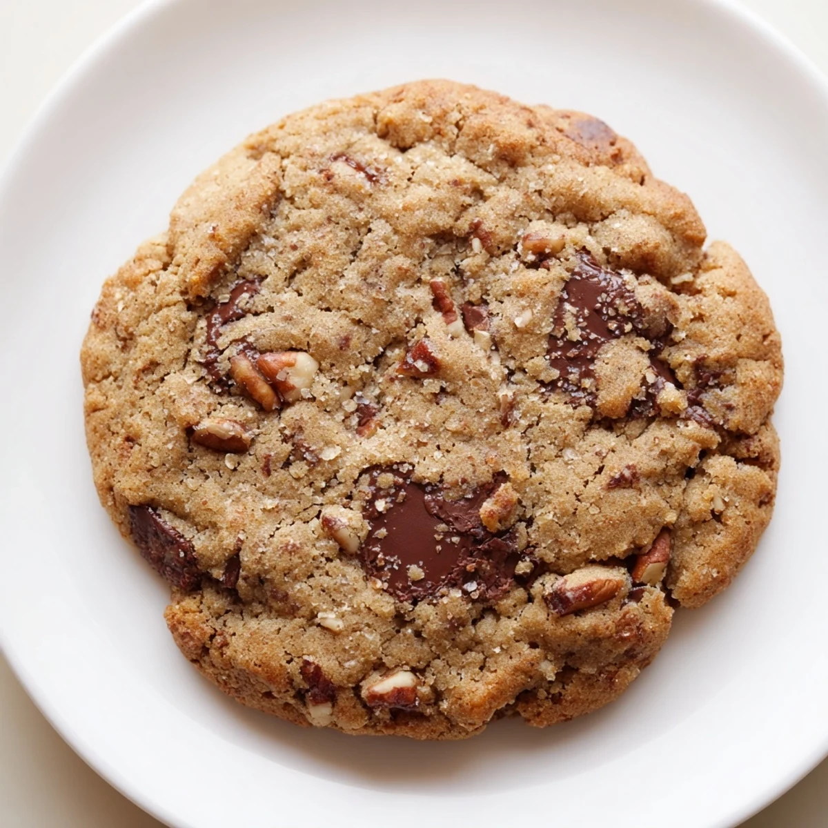 Freshly baked Holiday Glow Maple Dream Chocolate Chip cookies stacked on a cooling rack with melty chocolate pockets.