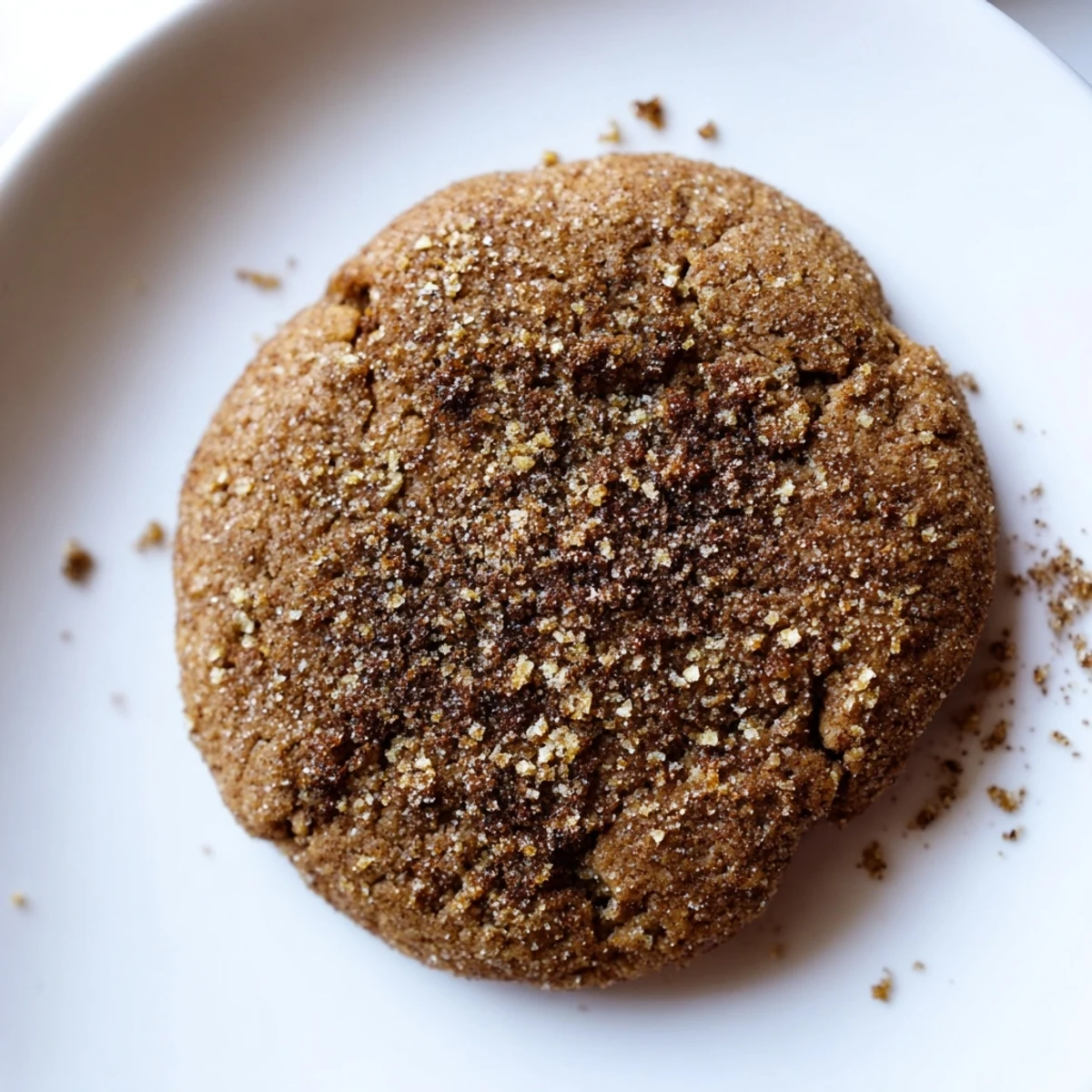 Golden-brown Winter Warmth Cinnamon Drift Vegan Cookies with a soft, spiced texture and a hint of crystallized sugar on top.