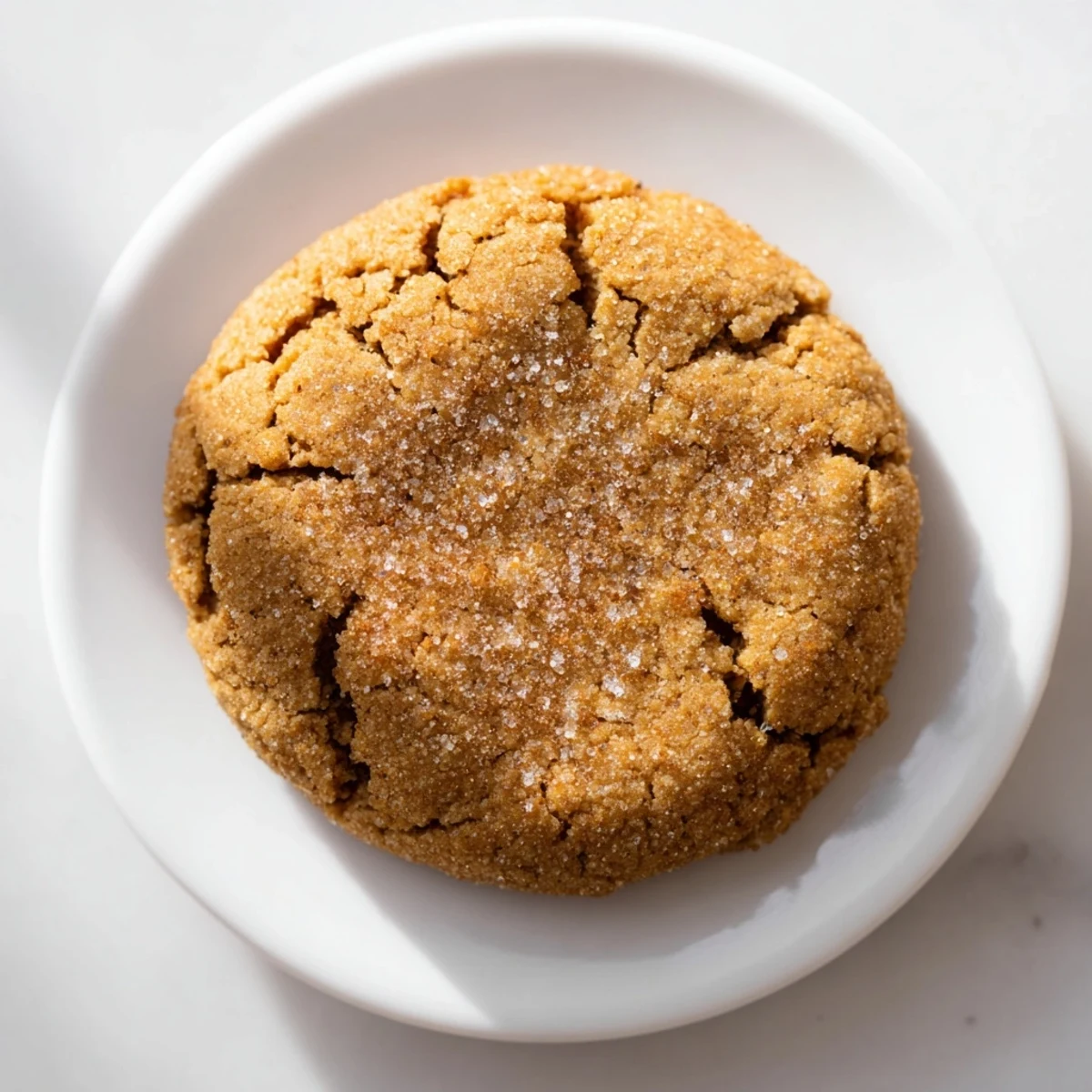 Golden-brown Holiday Glow Ginger Spice Vegan Cookies with crackled tops and warm ginger aroma.