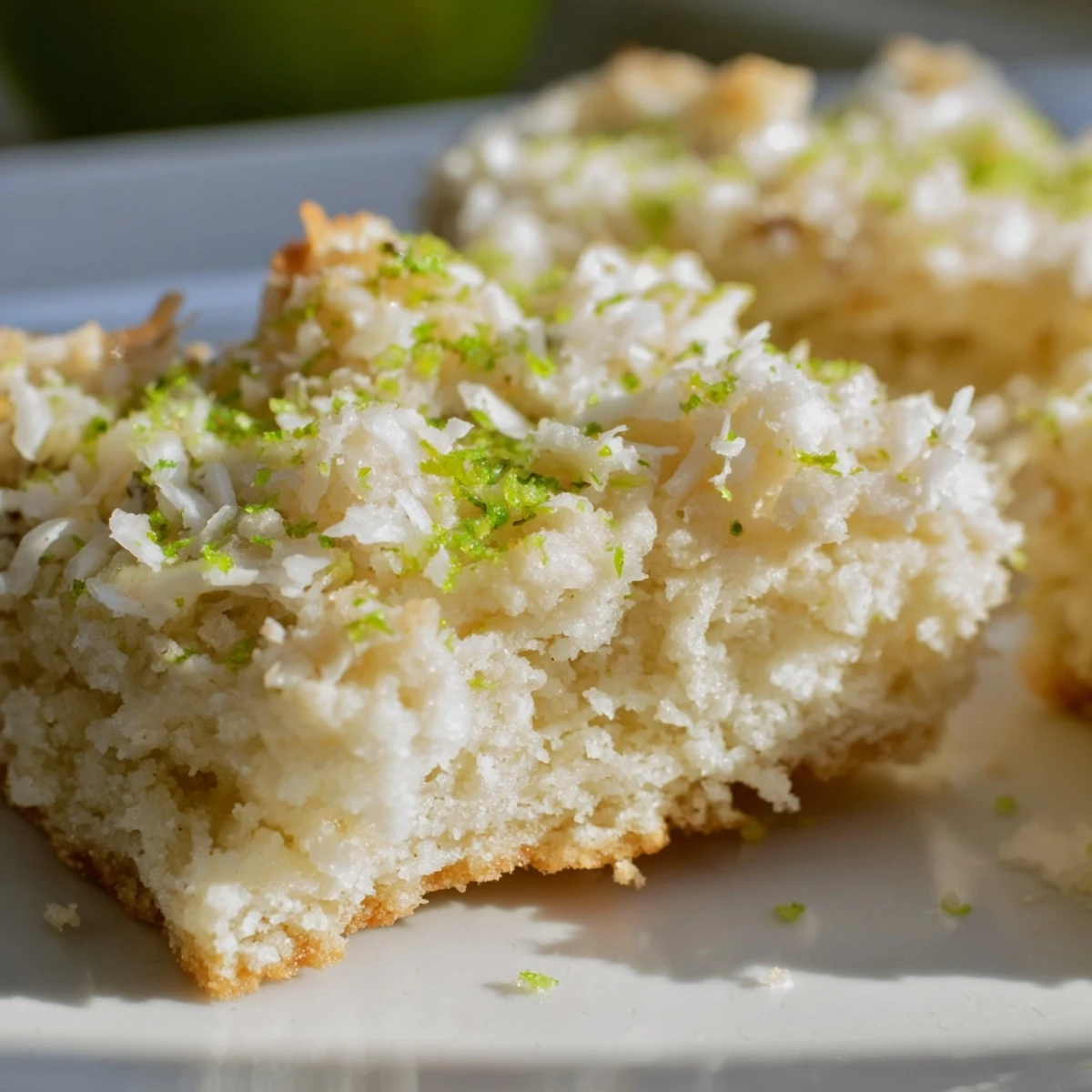 Golden keto coconut lime shortbread cookies cooling on a wire rack with lightly browned edges