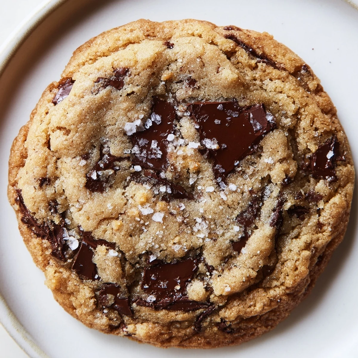 Golden brown butter maple chocolate chip cookies with melty chocolate and crispy edges