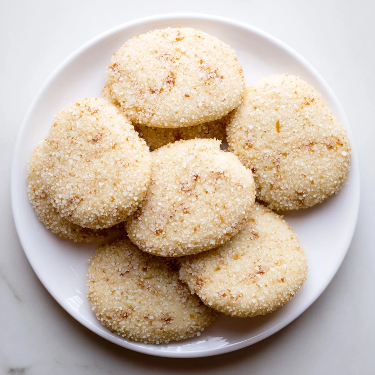 Soft tropical vegan pineapple ginger sugar cookies cooling on a wire rack after baking