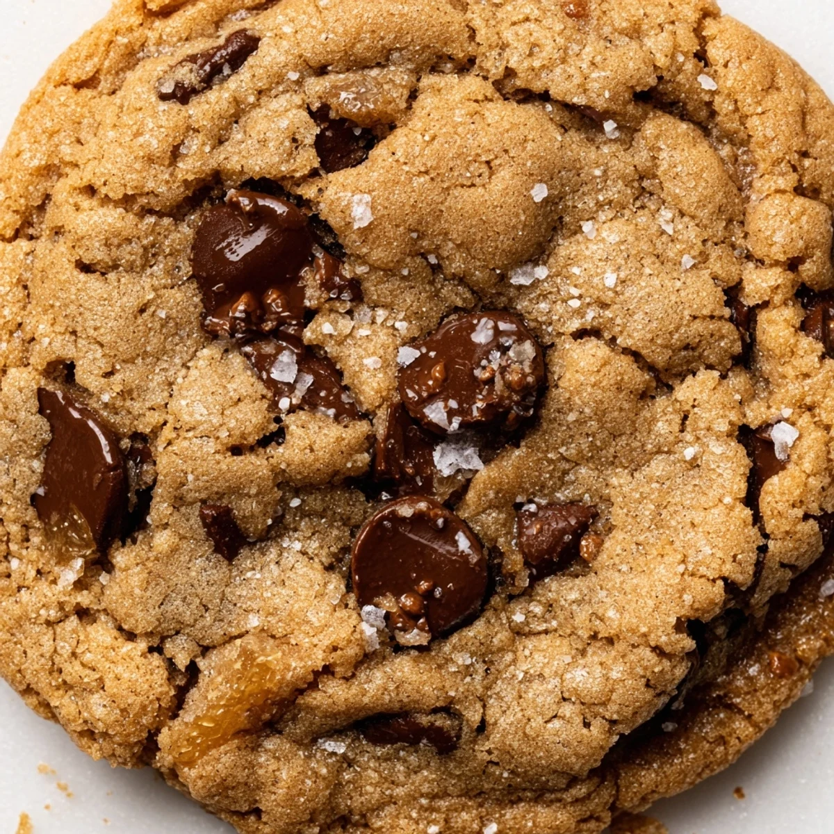 Soft chewy brown butter banana toffee chocolate chip cookies loaded with gooey bits