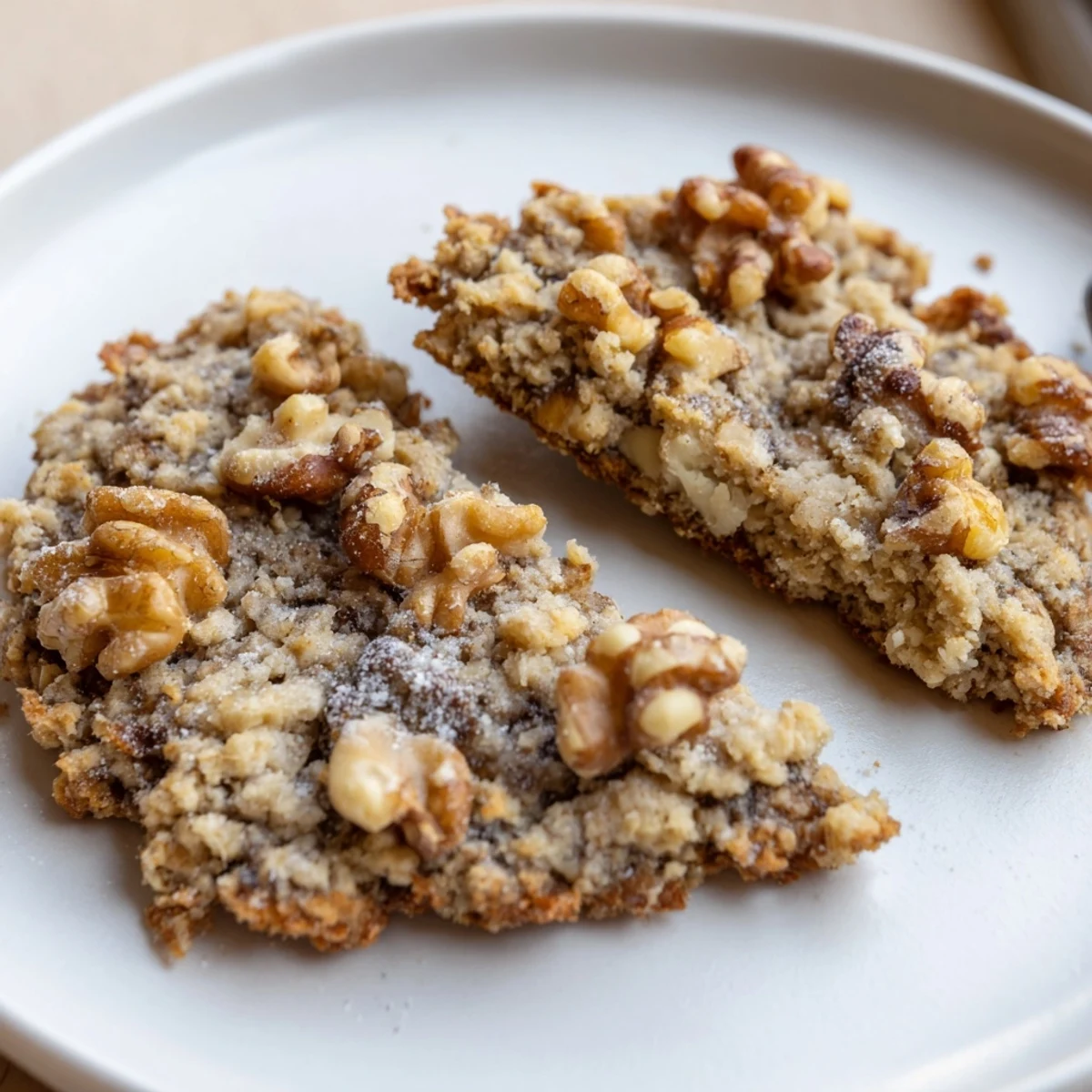 Keto Vanilla Walnut Crunch Cookies on parchment, golden edges, warm vanilla aroma.