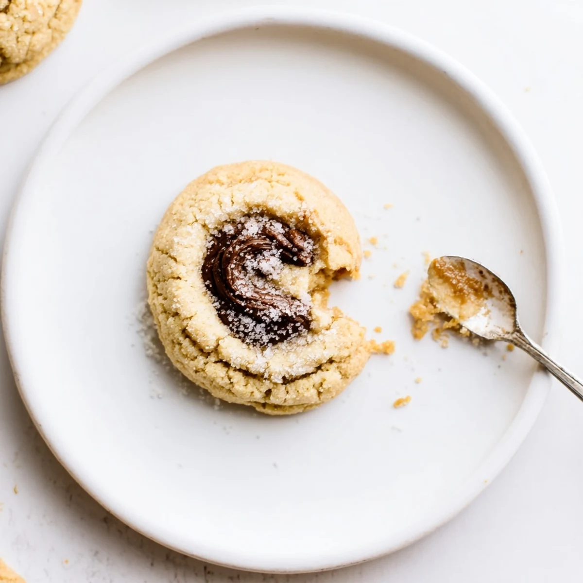 Keto Maple Almond Butter Swirl Cookies on parchment, warm, chewy centers  