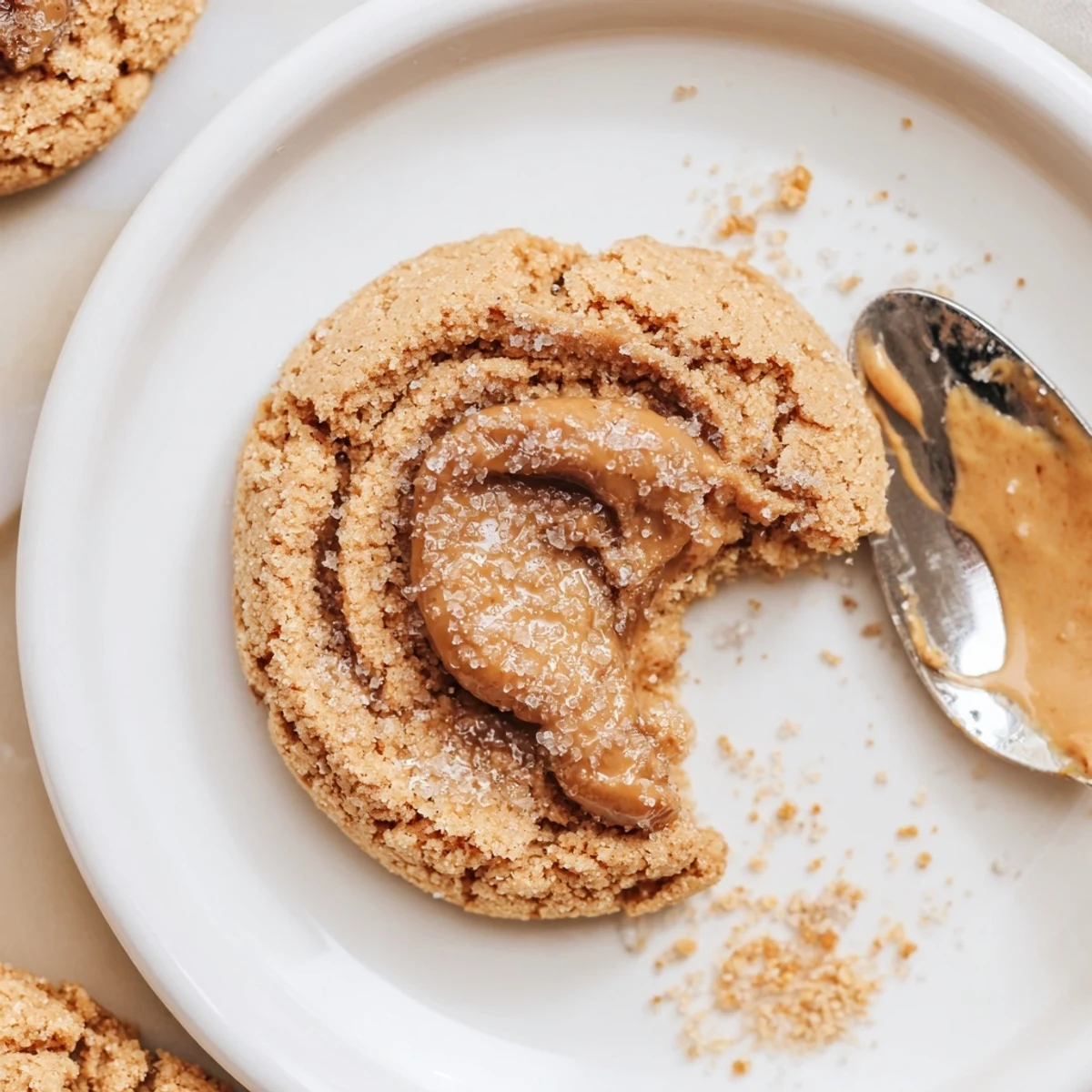 Freshly baked Keto Maple Almond Butter Swirl Cookies cooling on wire rack  
