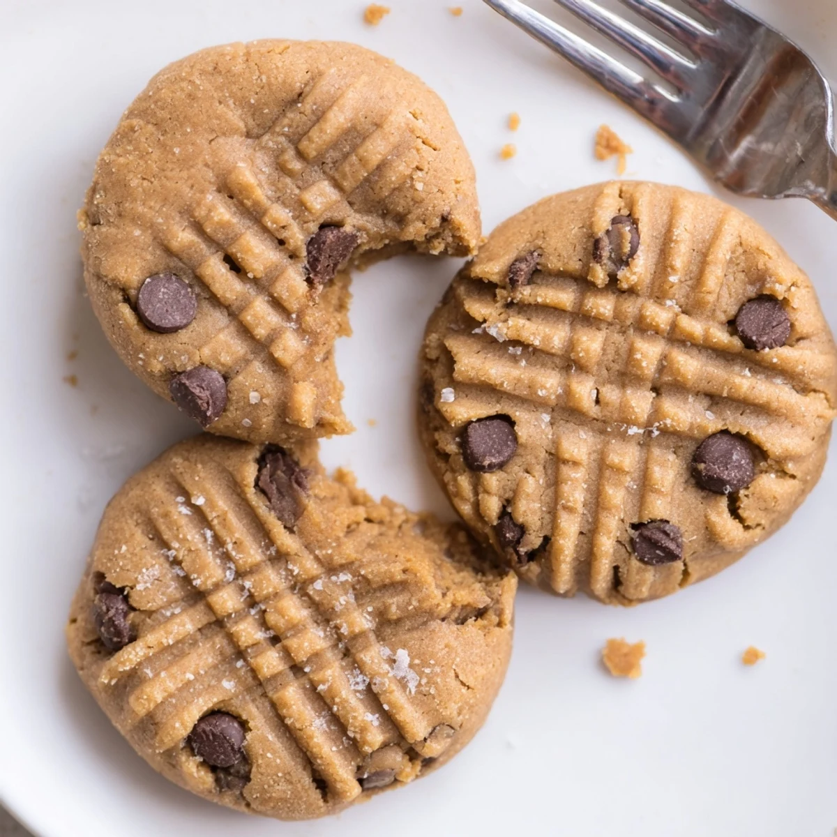 Keto Vanilla Peanut Butter Cookies warm on a rack, soft, golden edges.