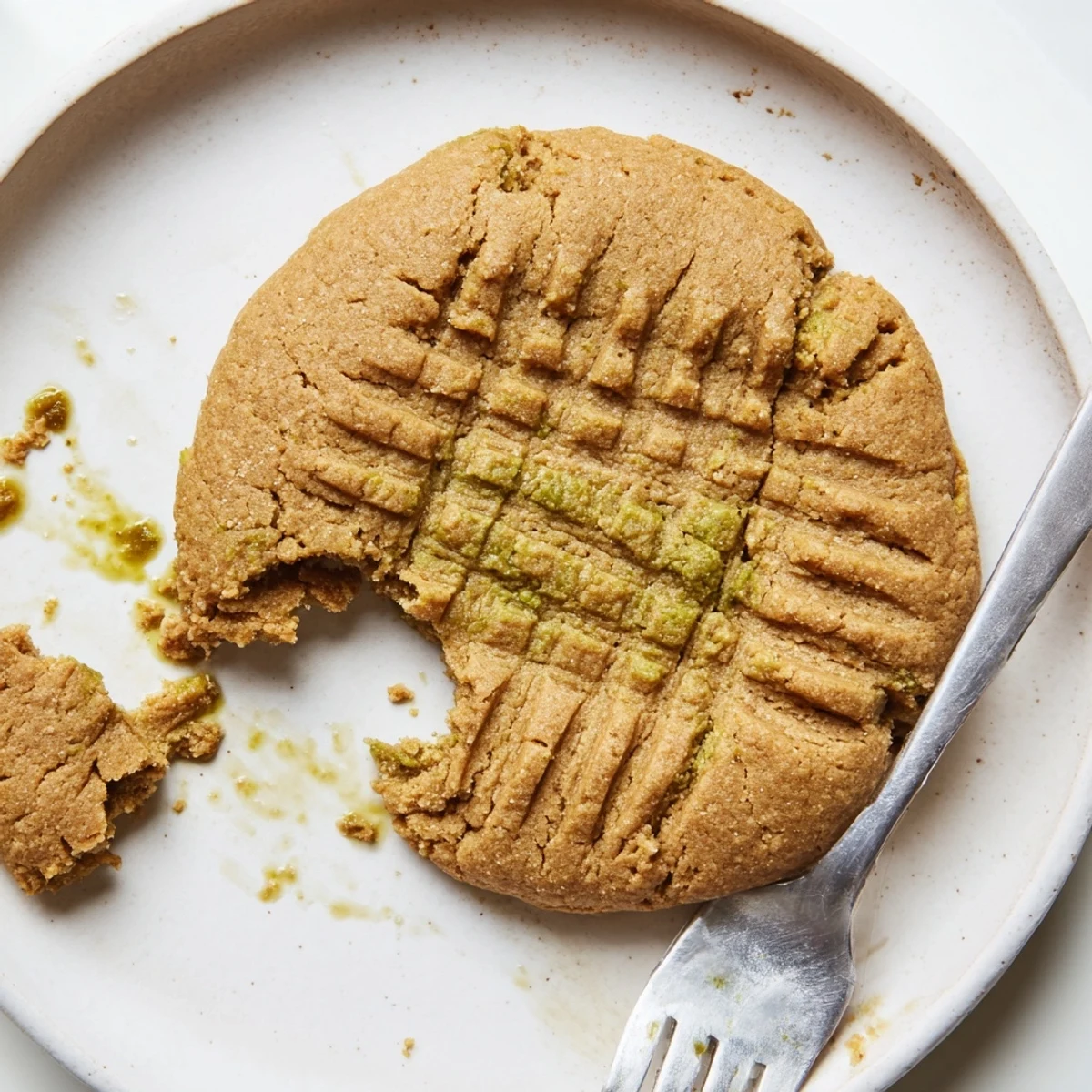 Stack of Keto Vanilla Sunflower Butter Cookies served with a cup of coffee.