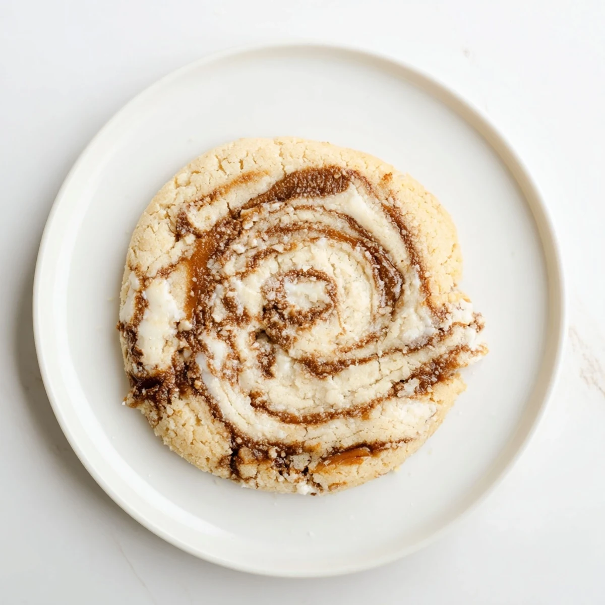 Fresh-baked Keto Vanilla Almond Butter Swirl Cookies with soft centers and nutty aroma