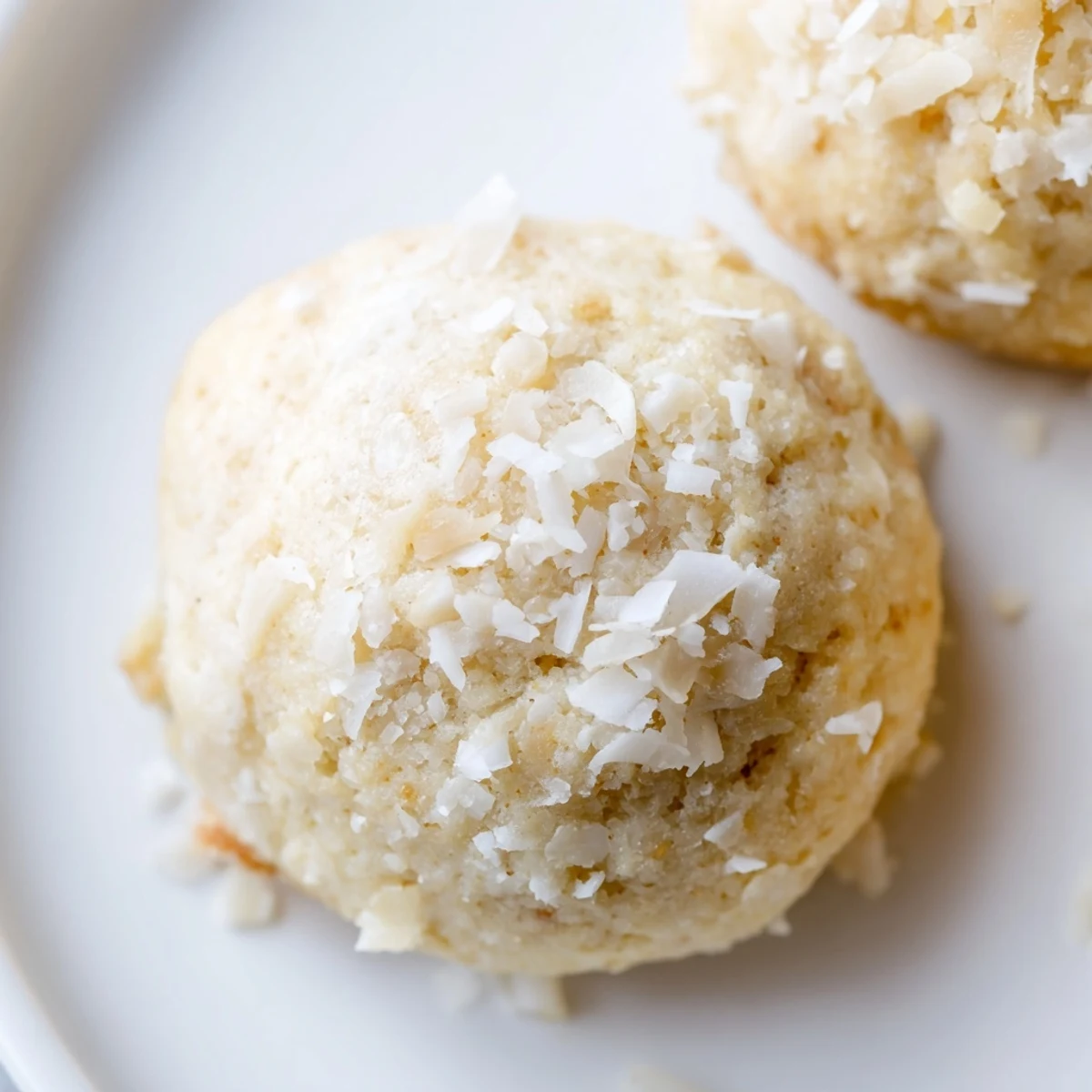 Warm Keto Vanilla Coconut Butter Cookies with soft centers, perfect with almond milk