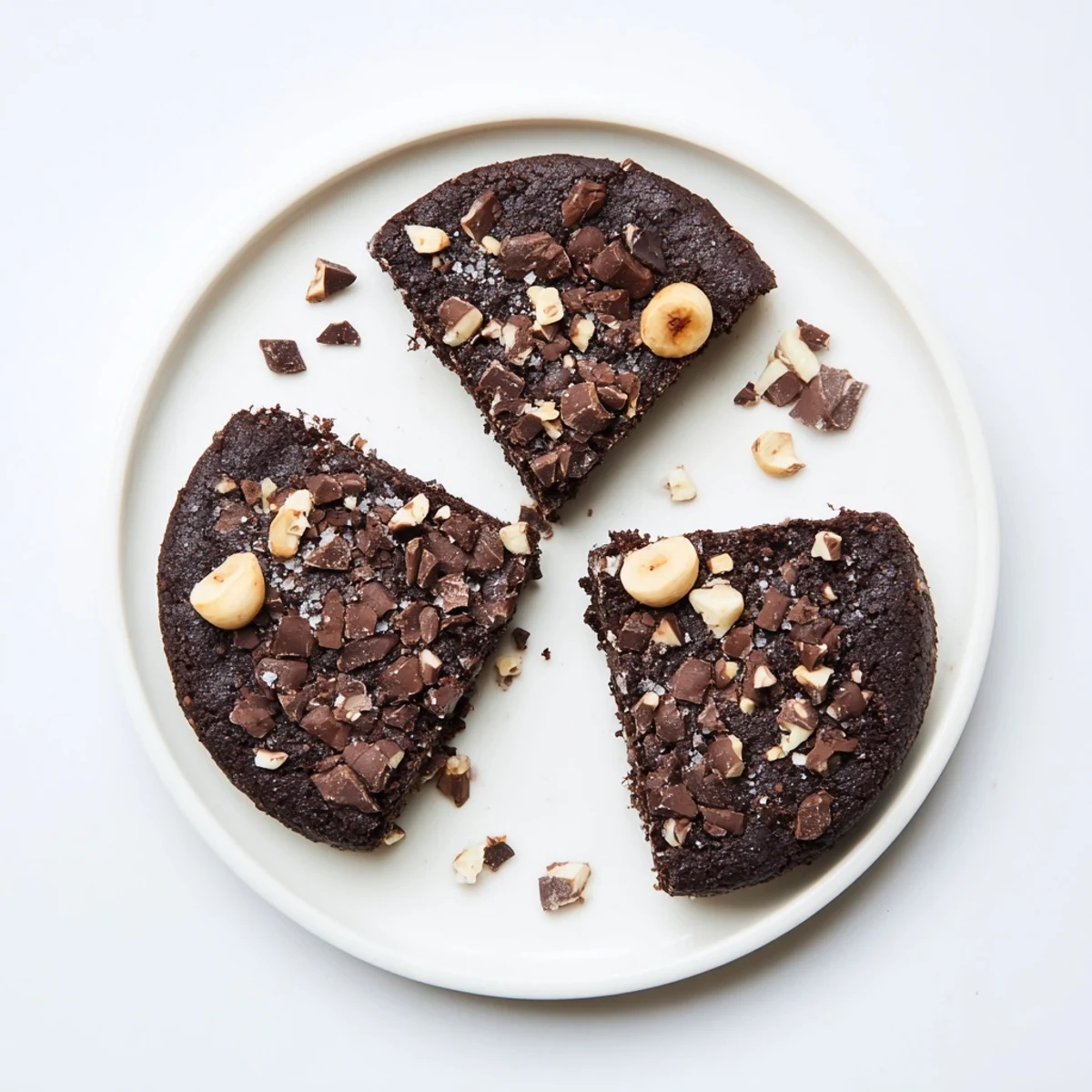 Gluten-Free Dark Chocolate Hazelnut Crunch Cookies, crisp edges and gooey centers  